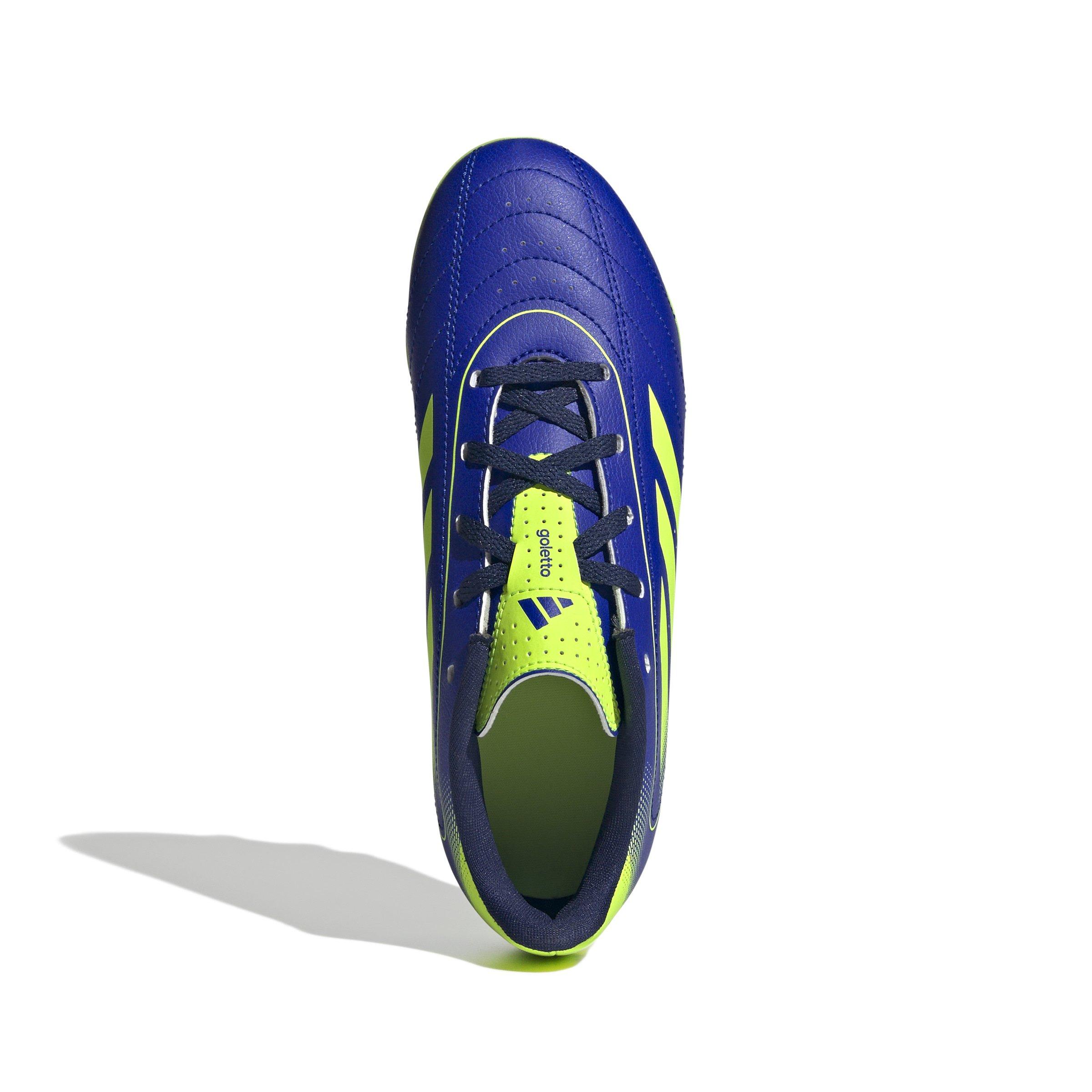 adidas Golleto IX FG/MG  Preschool Kids' "Lucid Blue/Lucid Lemon/Dark Blue" Soccer Cleat