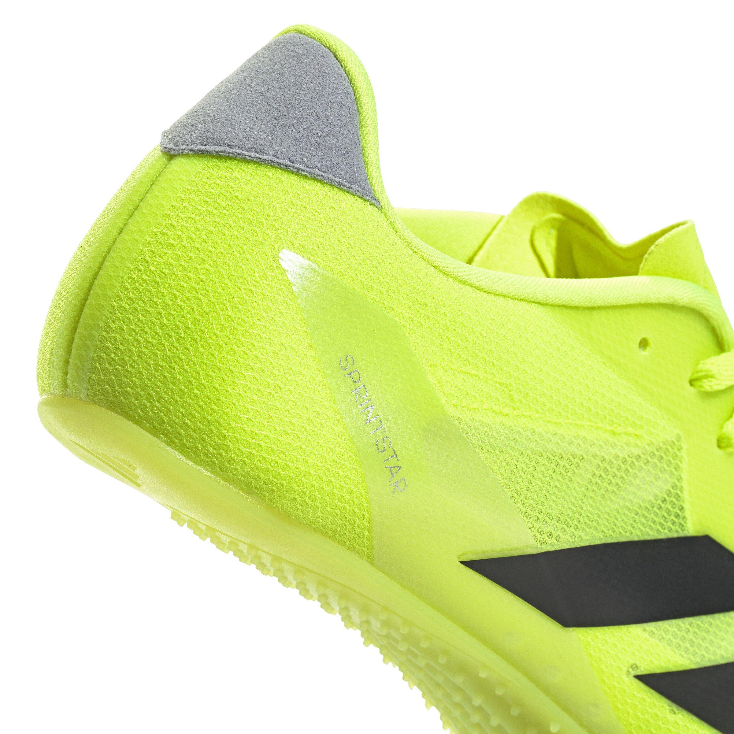 adidas Sprintstar "Lucid Lemon/Core Black/Halo Silver" Men's Track Spike - LIME/BLACK Thumbnail View 3