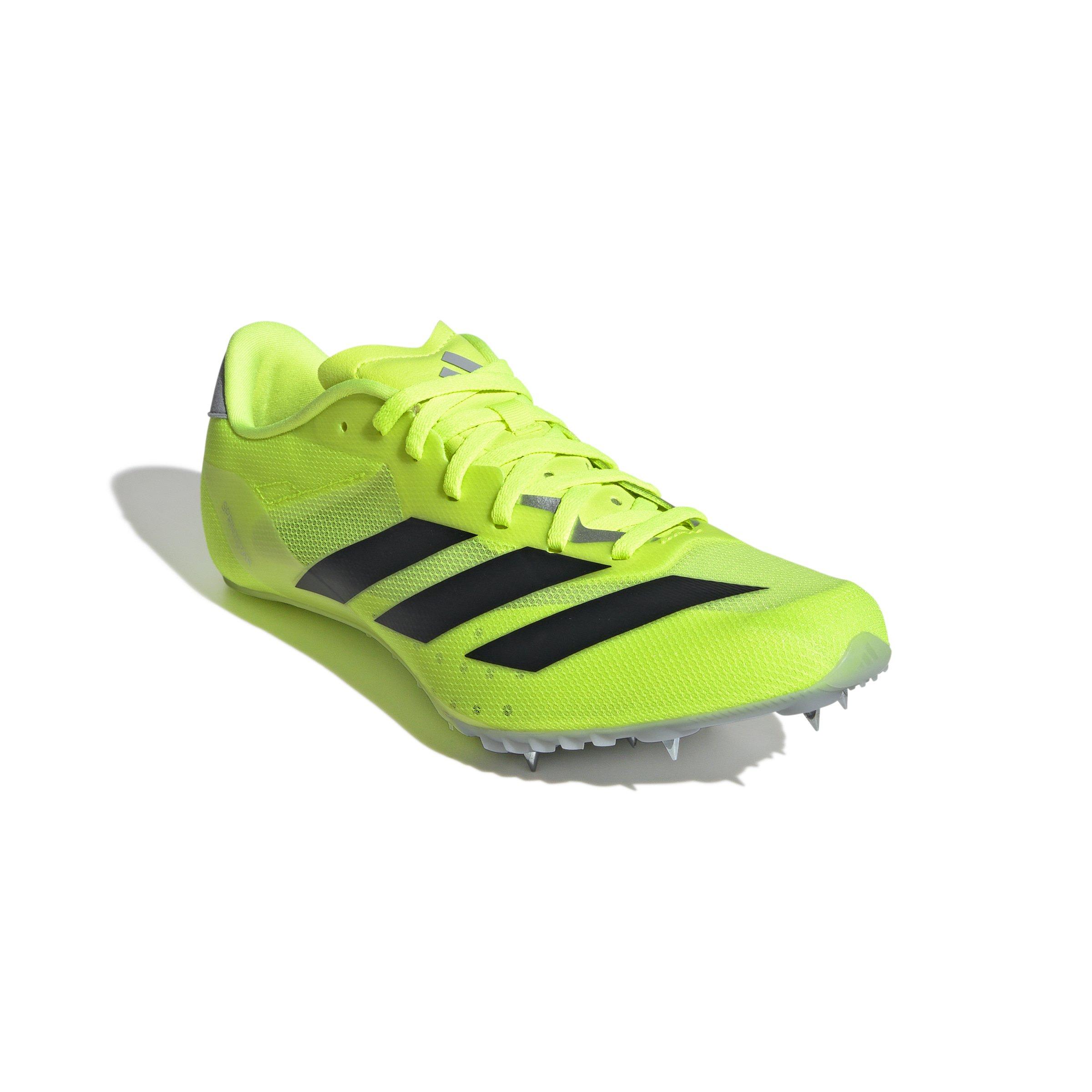 adidas Sprintstar "Lucid Lemon/Core Black/Halo Silver" Men's Track Spike - LIME/BLACK Thumbnail View 7