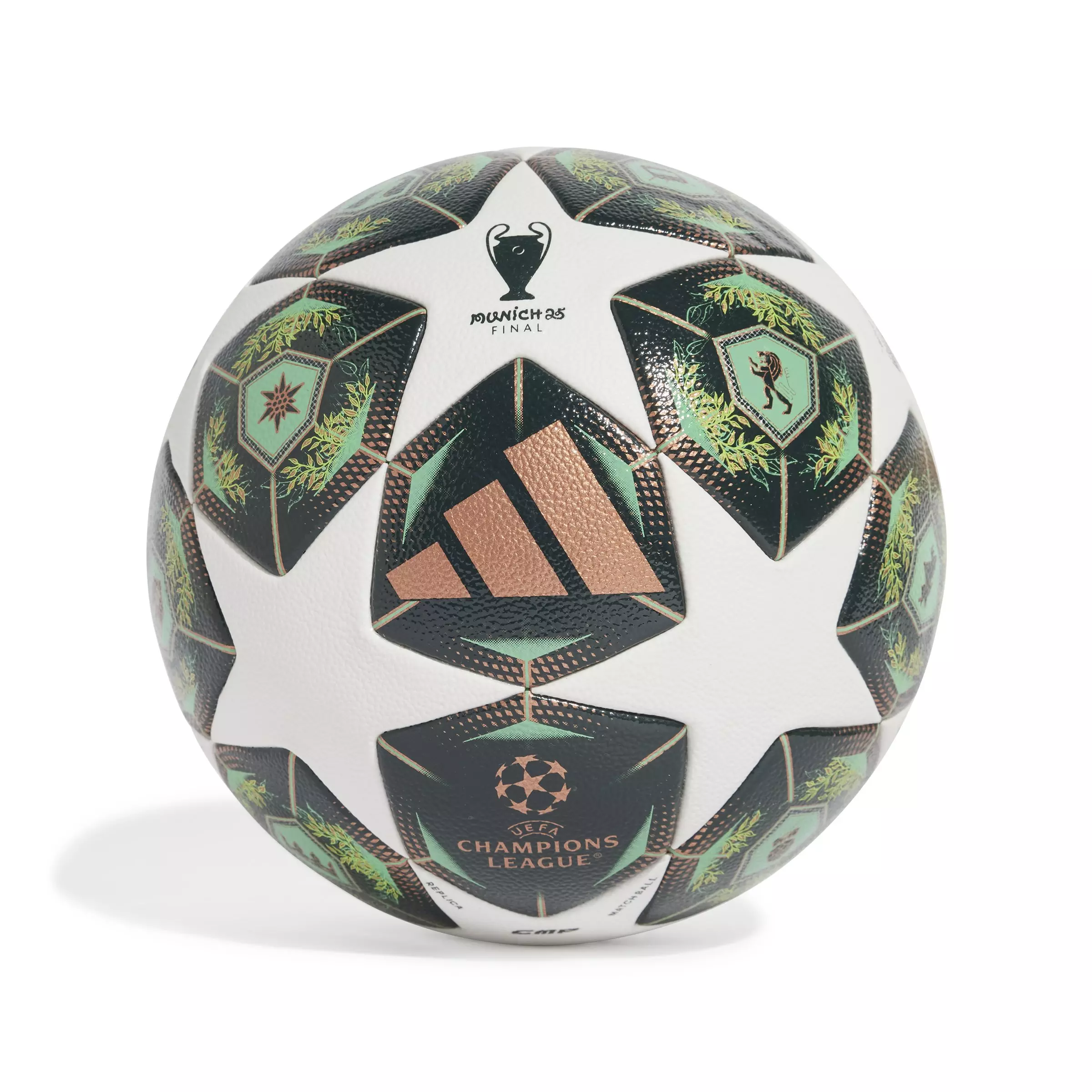 adidas UCL Competition 24/25 Knockout Stages Ball - GREEN/WHITE