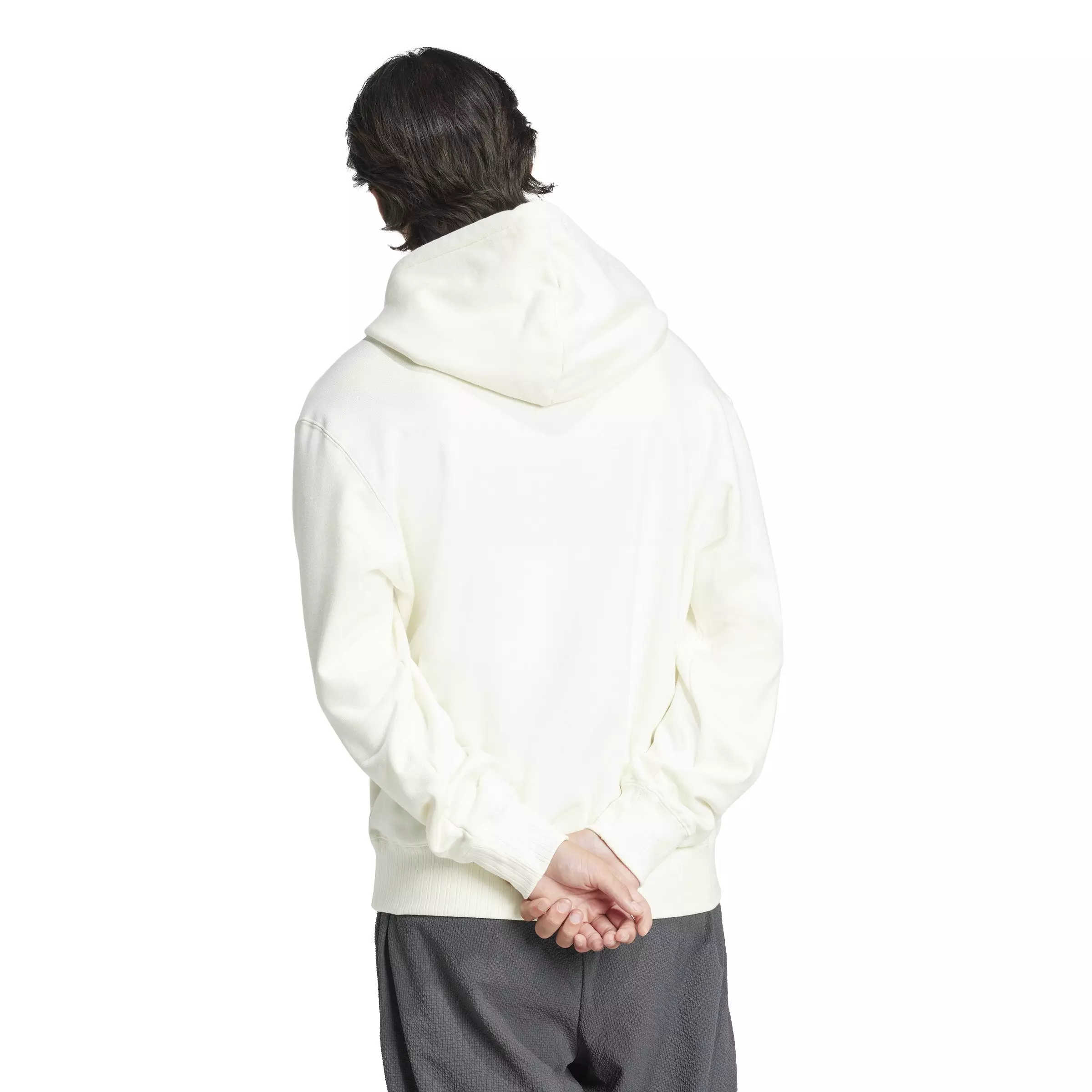 adidas Originals Men's Varsity Pullover Hoodie-Off-White - OFF-WHITE