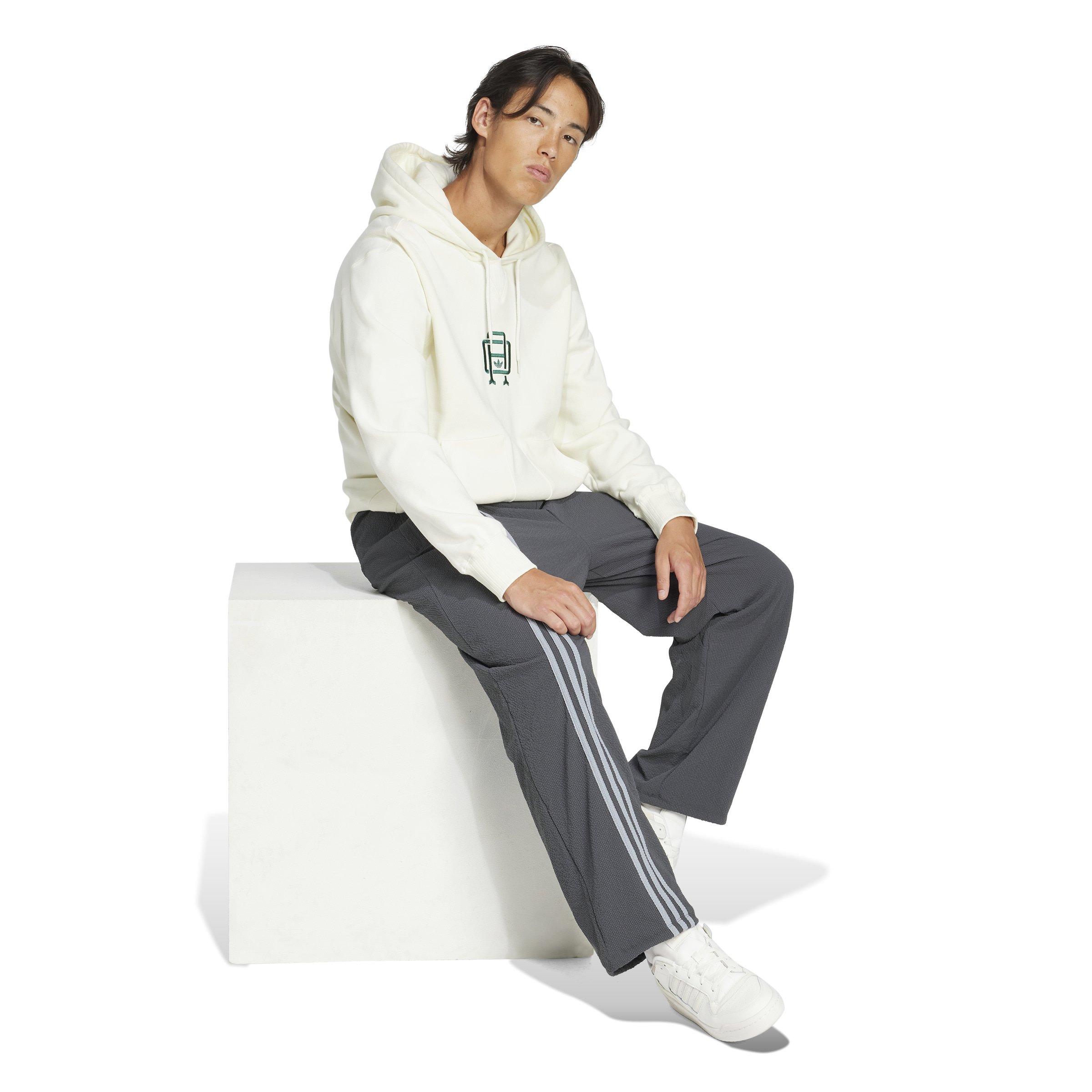 adidas Originals Men's Varsity Pullover Hoodie-Off-White - OFF-WHITE Thumbnail View 5