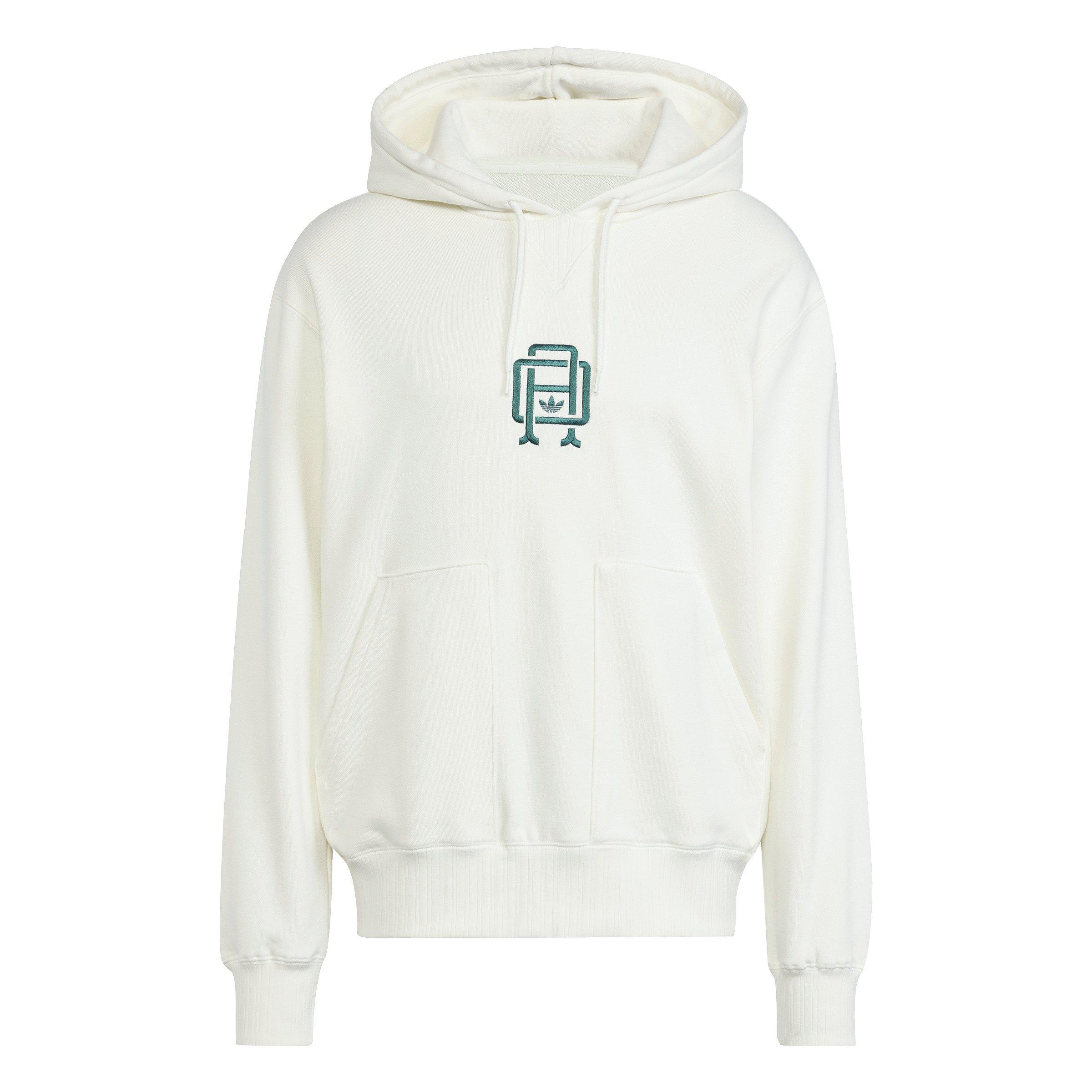 adidas Originals Men's Varsity Pullover Hoodie-Off-White - OFF-WHITE Thumbnail View 6
