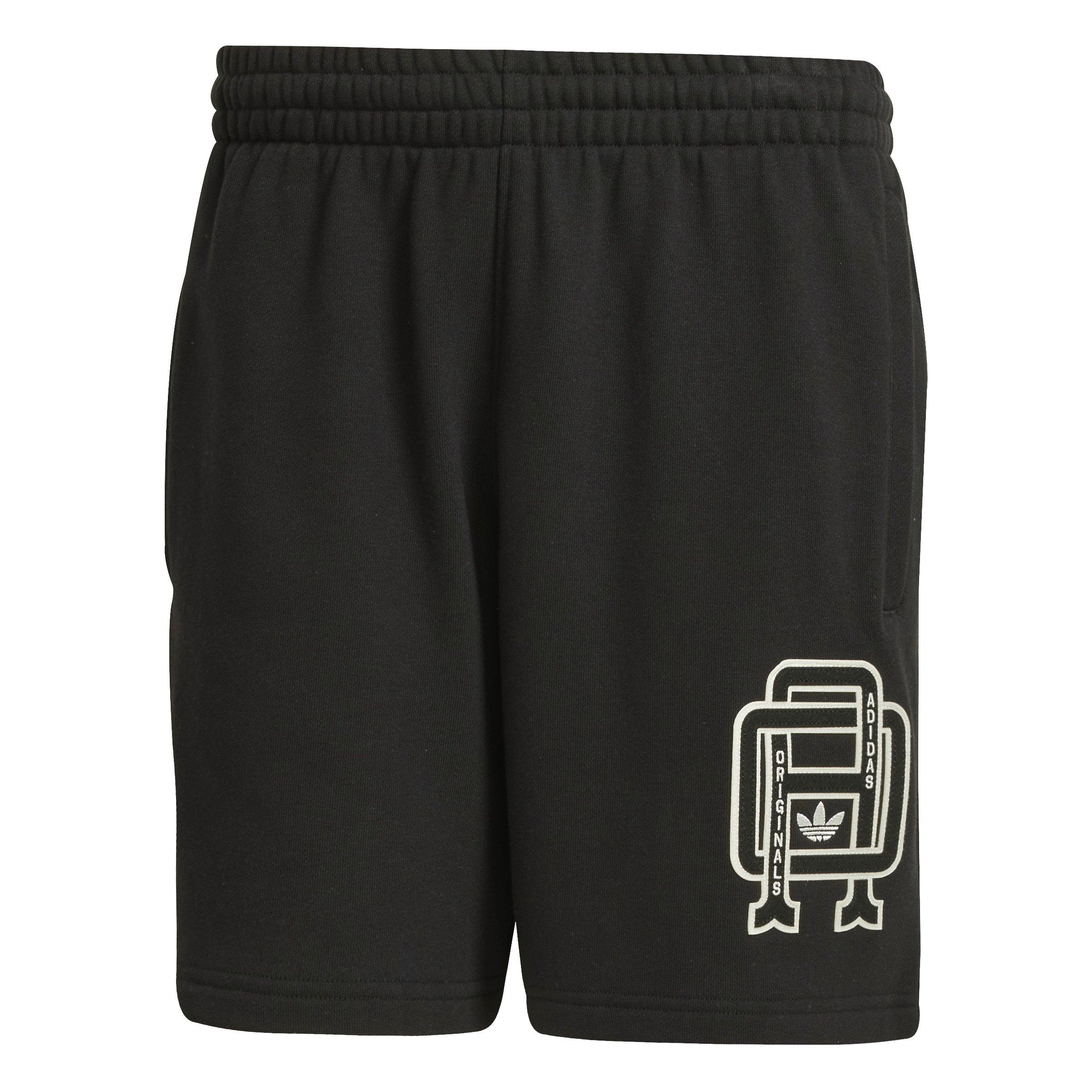 adidas Originals Men's Varsity Shorts-Black - BLACK Thumbnail View 6