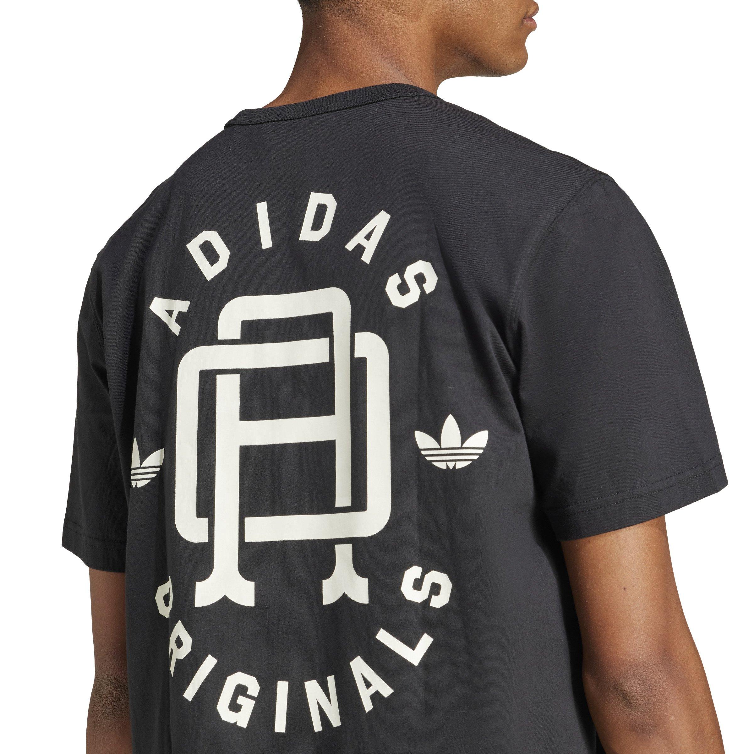 adidas Originals Men's Varsity Tee - BLACK Thumbnail View 4