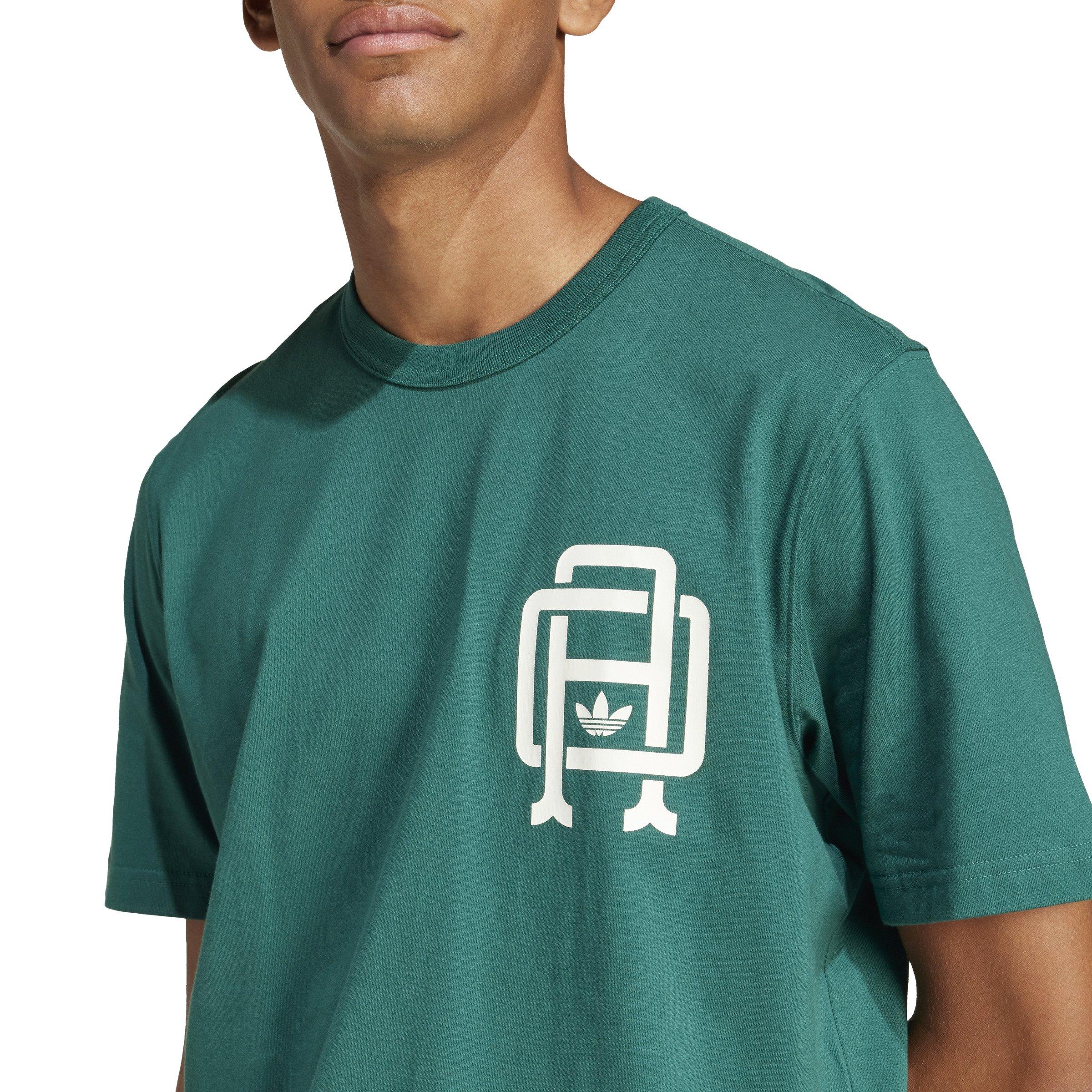 adidas Originals Men's Varsity Tee-Green - GREEN Thumbnail View 4