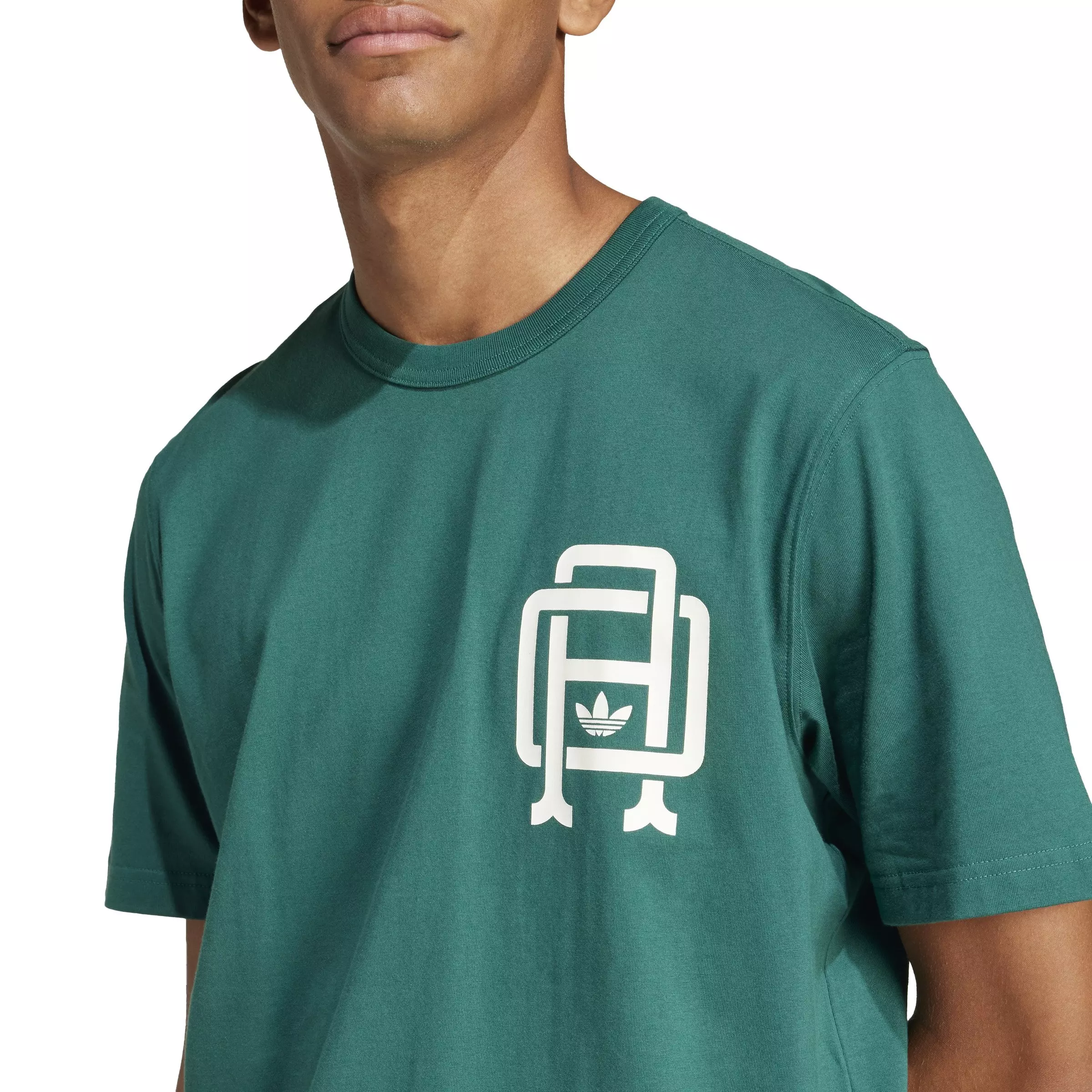 adidas Originals Men's Varsity Tee-Green - GREEN