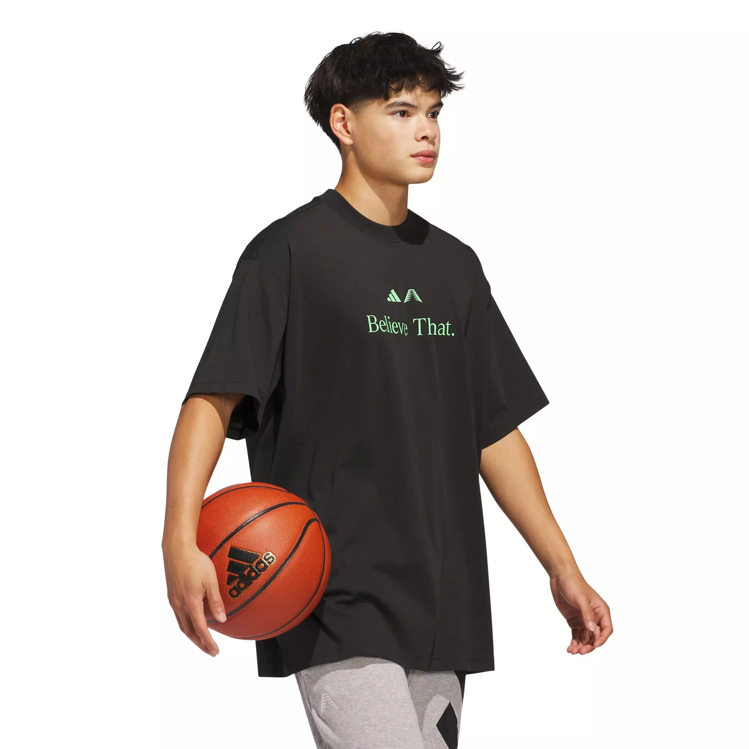 adidas Men's Anthony Edwards Believe That Tee - BLACK