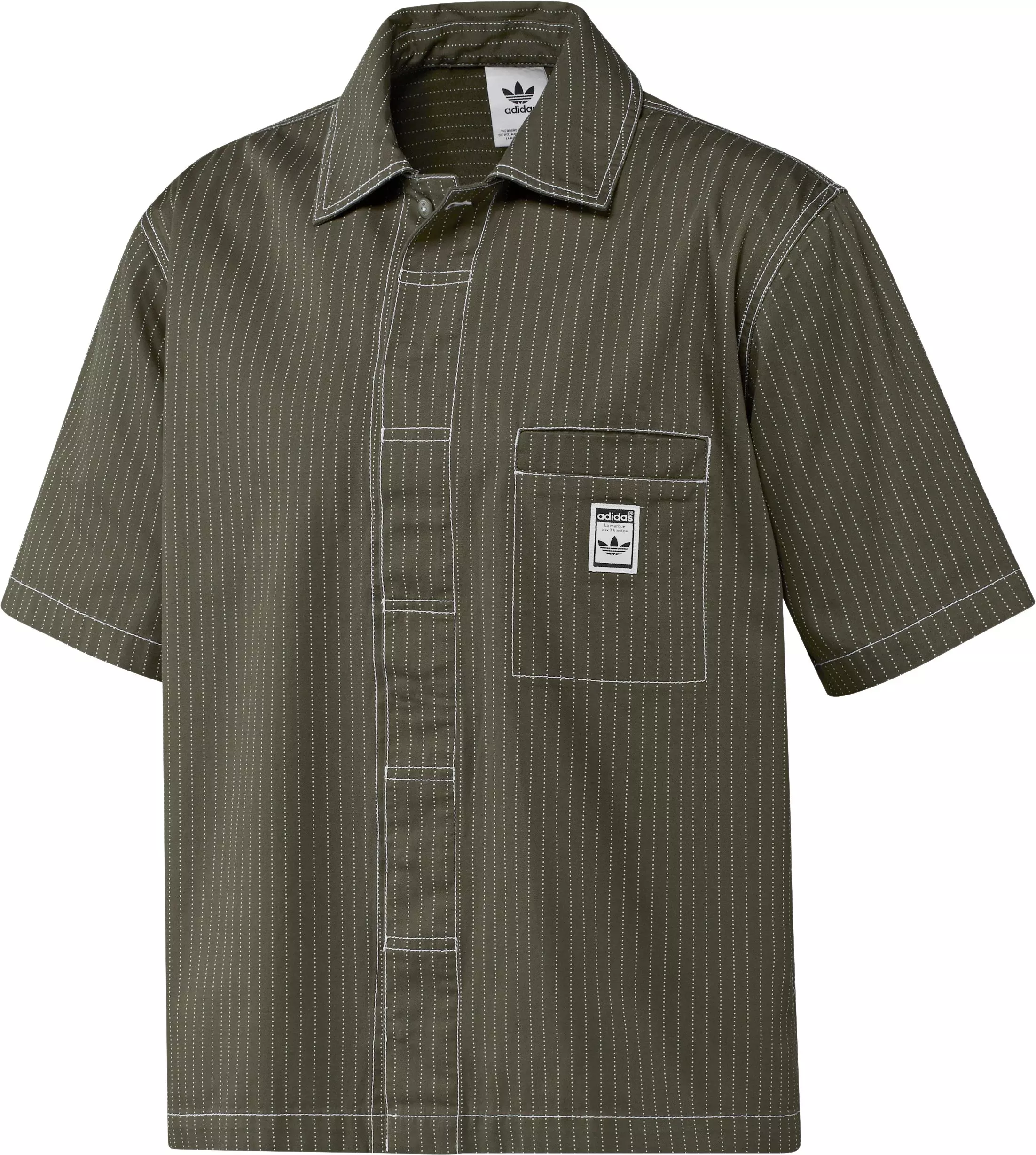 adidas Originals Men's Wabash Shirt-Green - GREEN