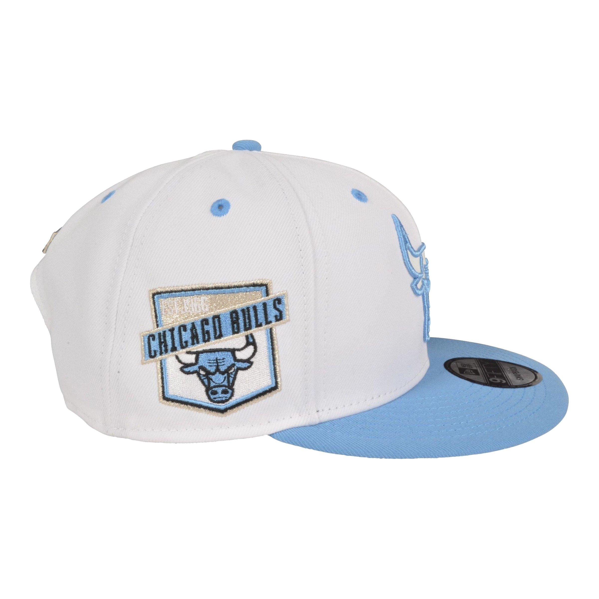 New Era Chicago Bulls 9FIFTY Snapback - White/Blue - WHITE/BLUE Thumbnail View 3