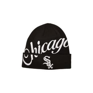 New Era Chicago White Sox Chicago Script Knit Beanie-Black/White