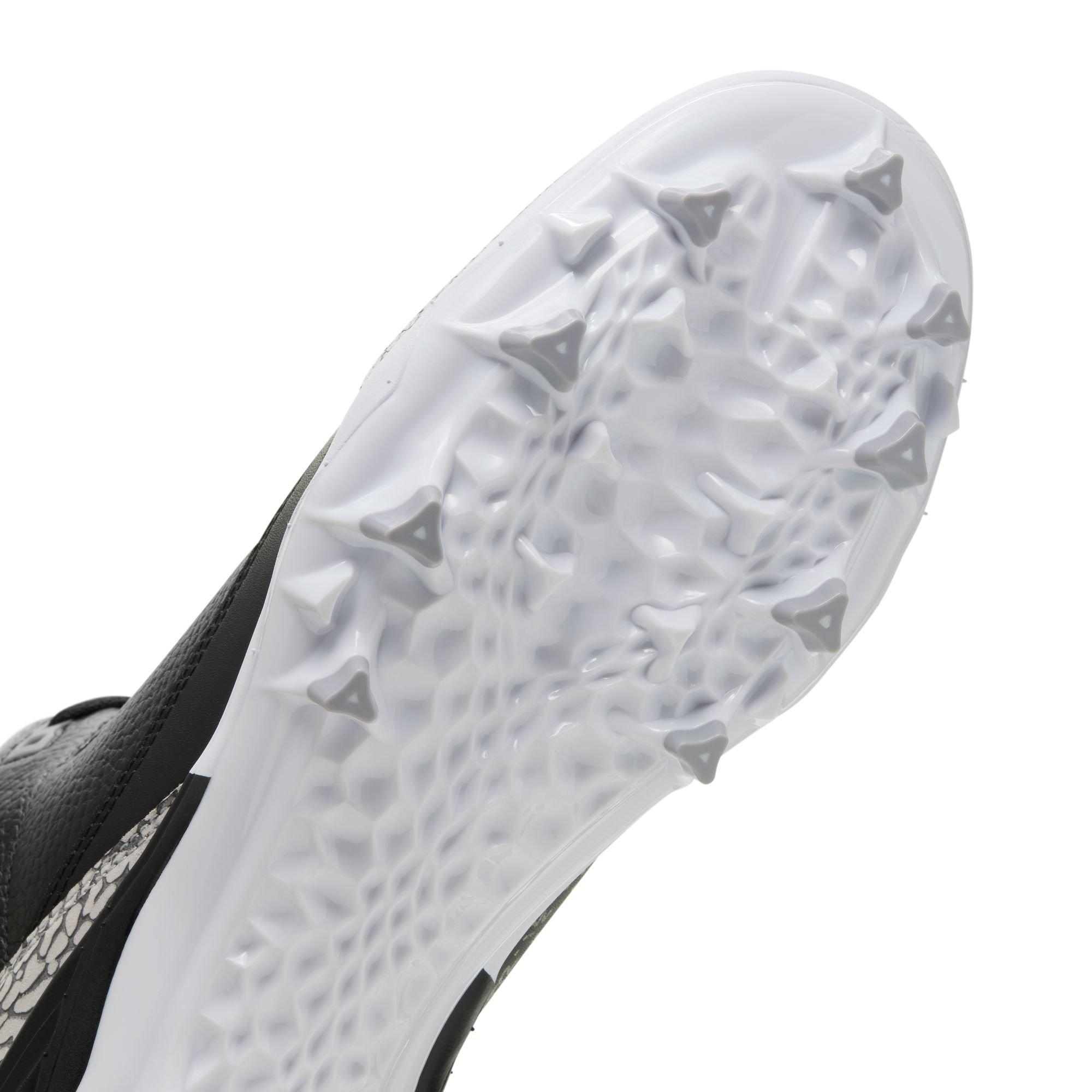 Jordan 3 Mid TD "Cement Grey" Men's Football Cleat - BLACK/FIRE RED/CEMENT GREY Thumbnail View 4