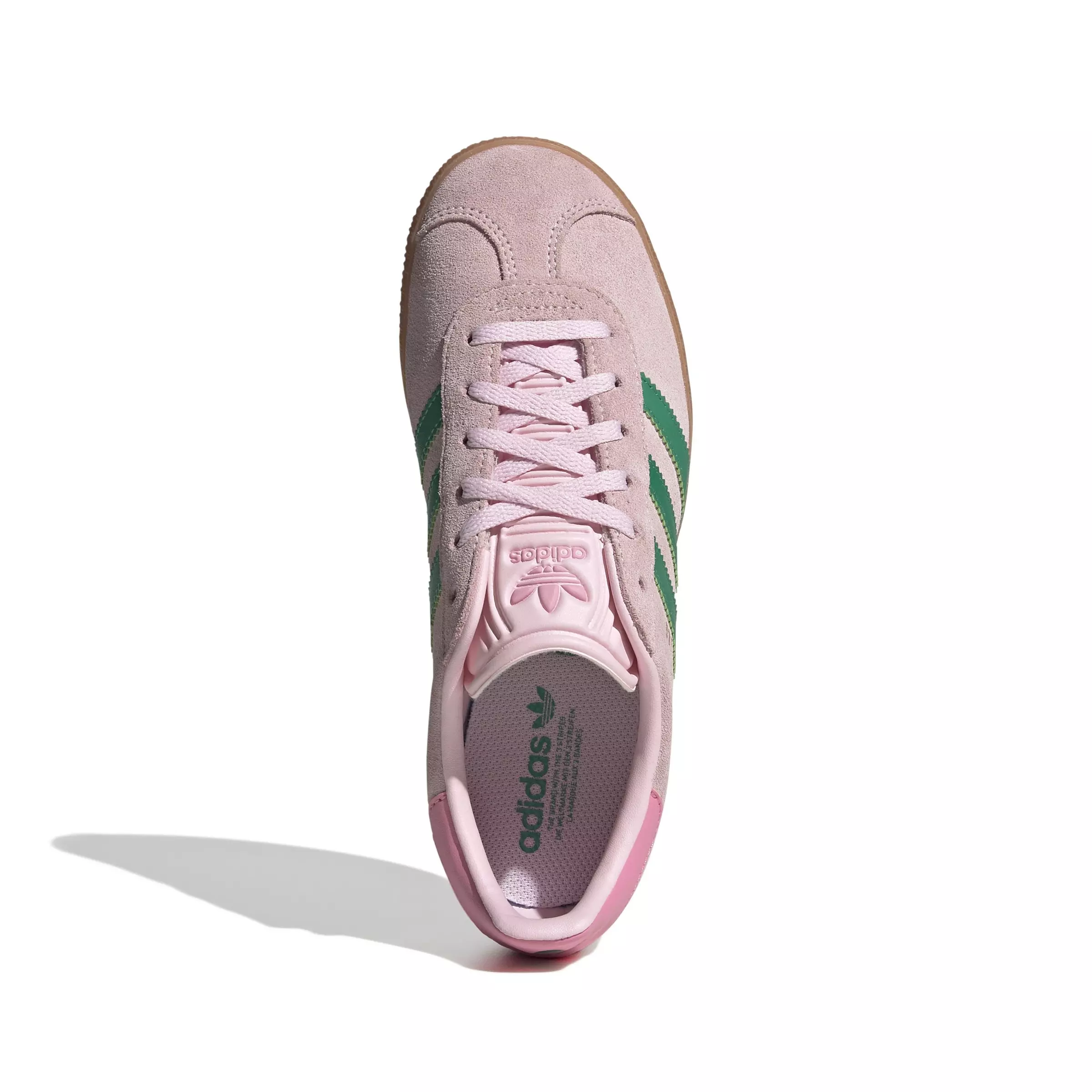 adidas Originals Gazelle "Clear Pink/Court Green/Bliss Pink" Grade School Girls' Shoe - PINK/GREEN