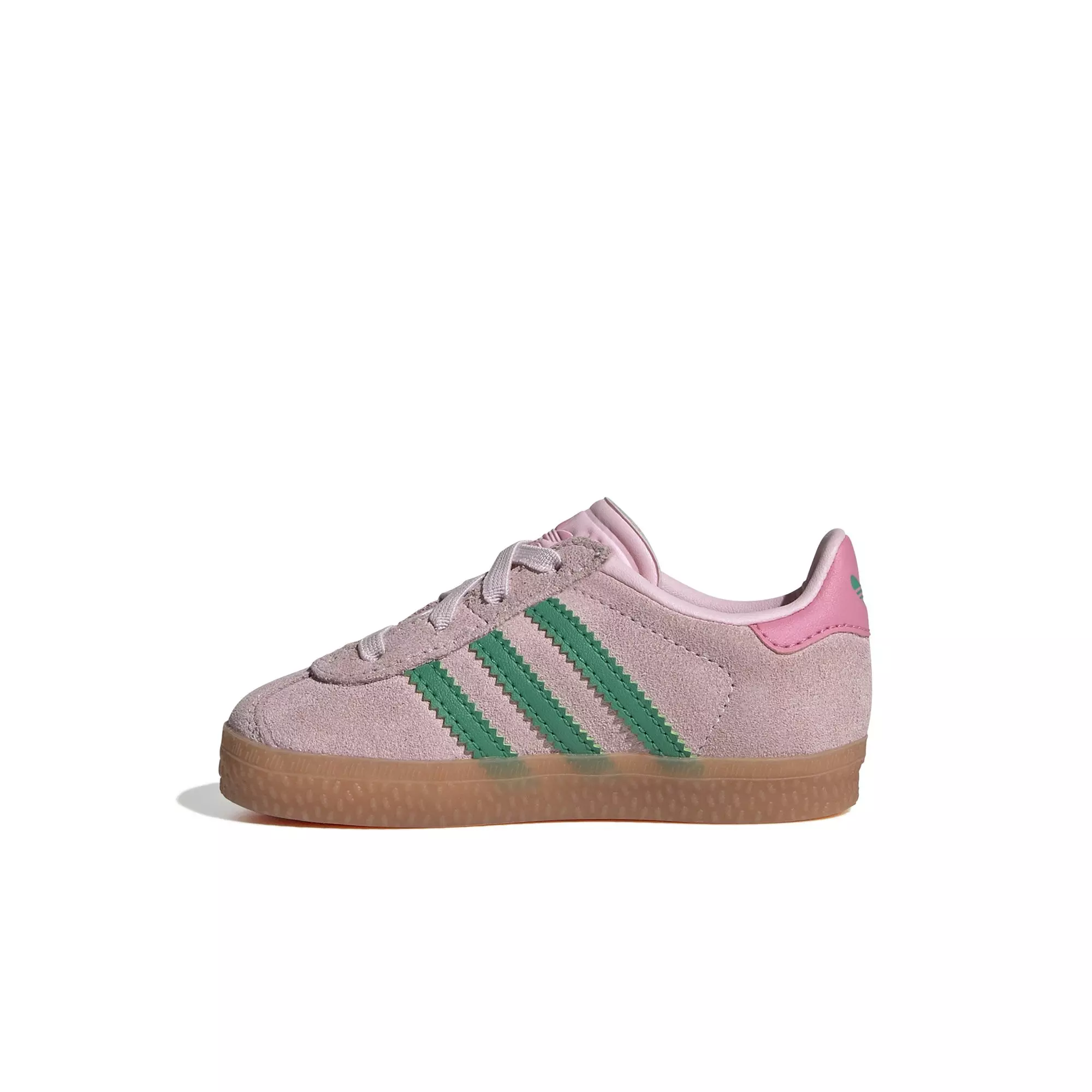 adidas Originals Gazelle "Clear Pink/Court Green/Bliss Pink" Toddler Girls' Shoe - PINK/GREEN