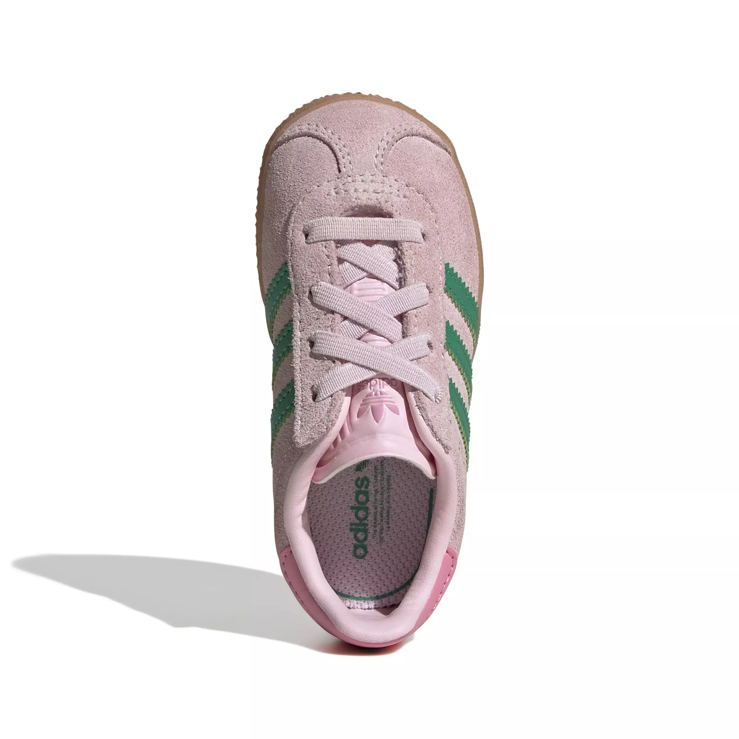 adidas Originals Gazelle "Clear Pink/Court Green/Bliss Pink" Toddler Girls' Shoe - PINK/GREEN