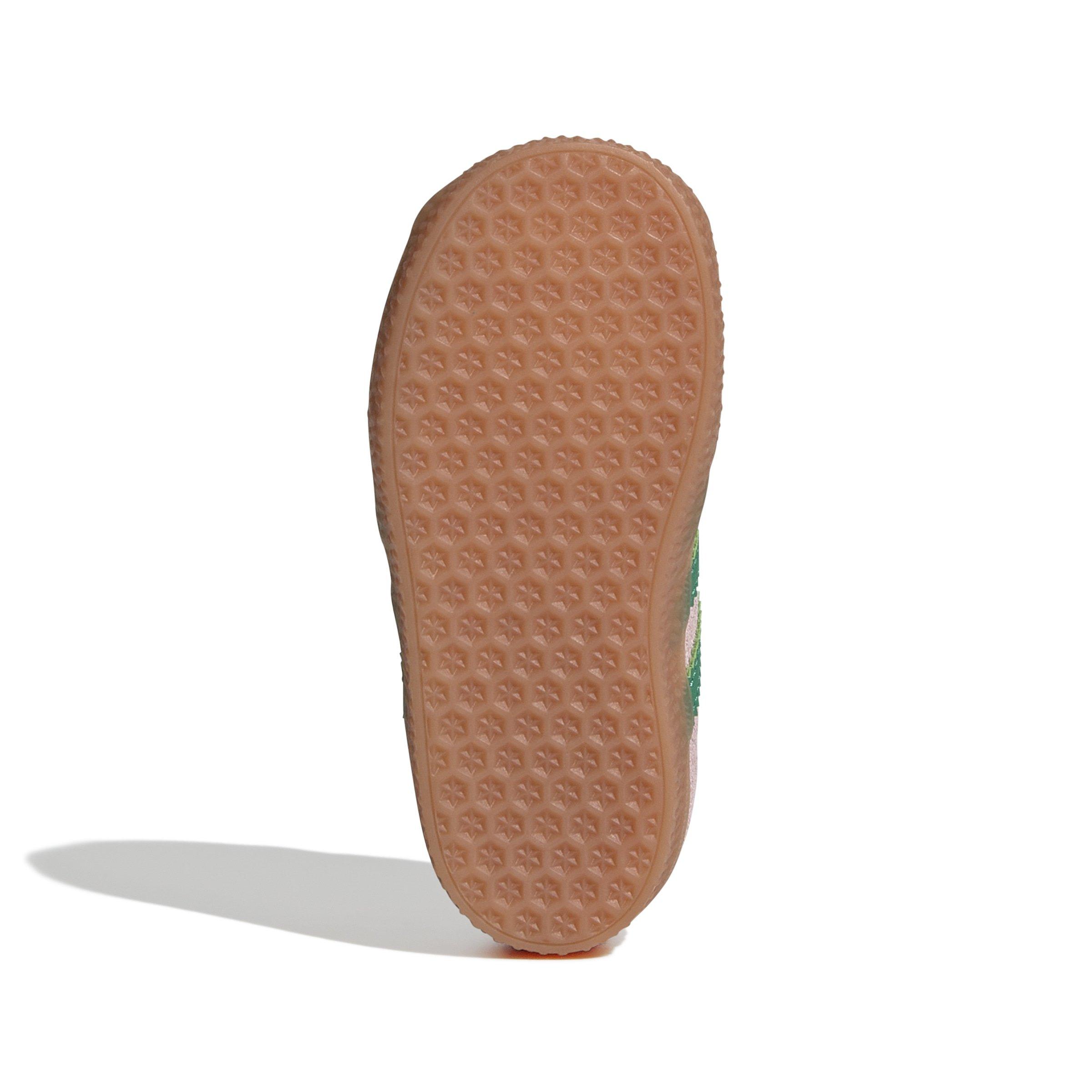 adidas Originals Gazelle "Clear Pink/Court Green/Bliss Pink" Toddler Girls' Shoe - PINK/GREEN Thumbnail View 4