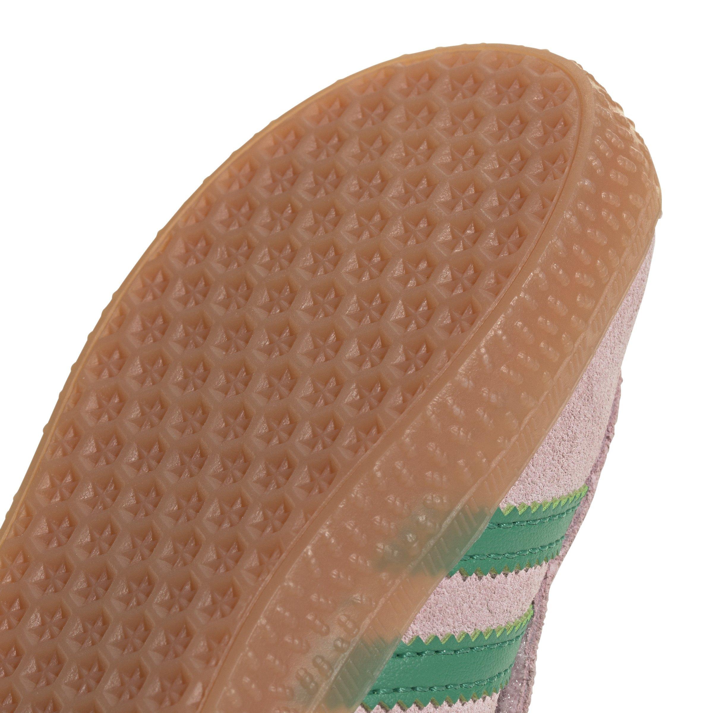 adidas Originals Gazelle "Clear Pink/Court Green/Bliss Pink" Toddler Girls' Shoe - PINK/GREEN Thumbnail View 6