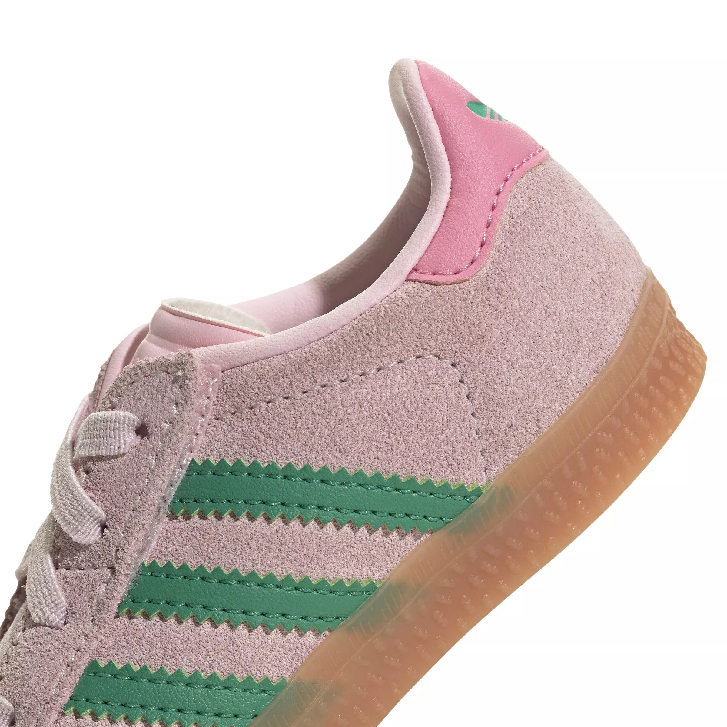 adidas Originals Gazelle "Clear Pink/Court Green/Bliss Pink" Toddler Girls' Shoe - PINK/GREEN