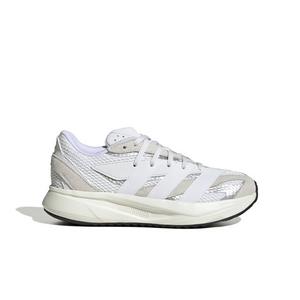 adidas Lightstride "Crystal White/Ftwr White/Silver Metallic" Grade School Kids' Running Shoe
