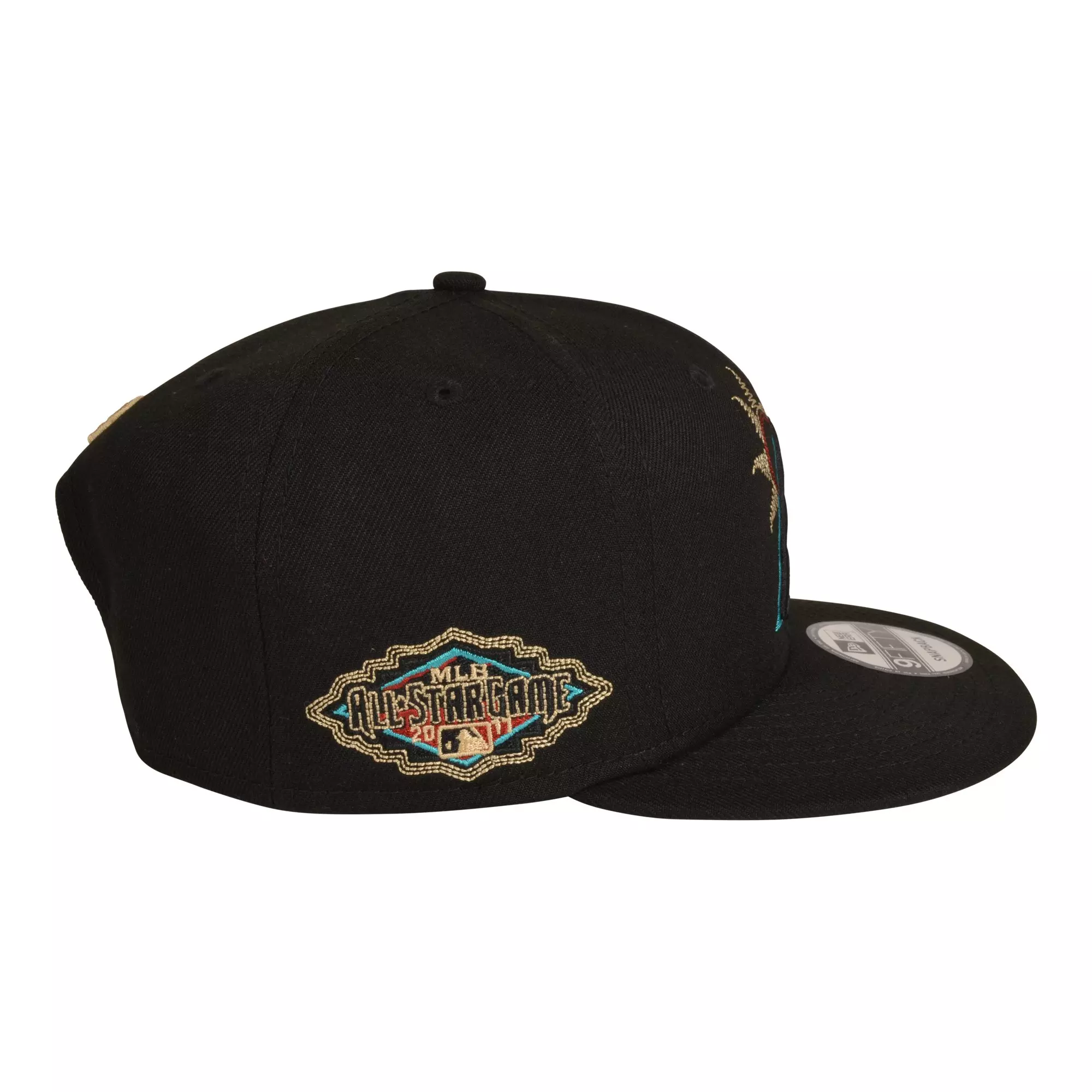 New Era Arizona Diamondbacks State Stitch Snapback Hat-Black - BLACK