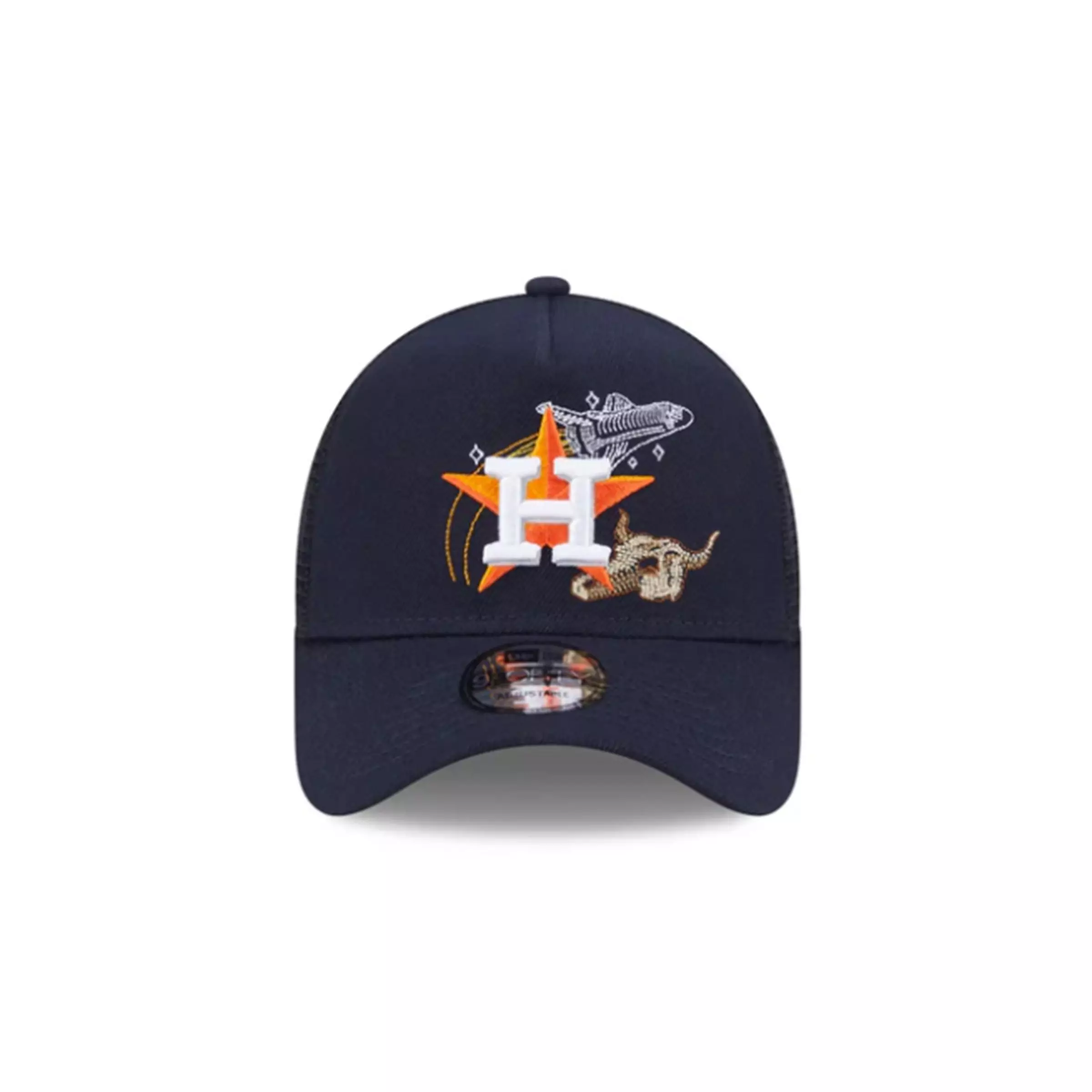New Era Houston Astros State Stitch Snapback Hat-Blue - BLUE