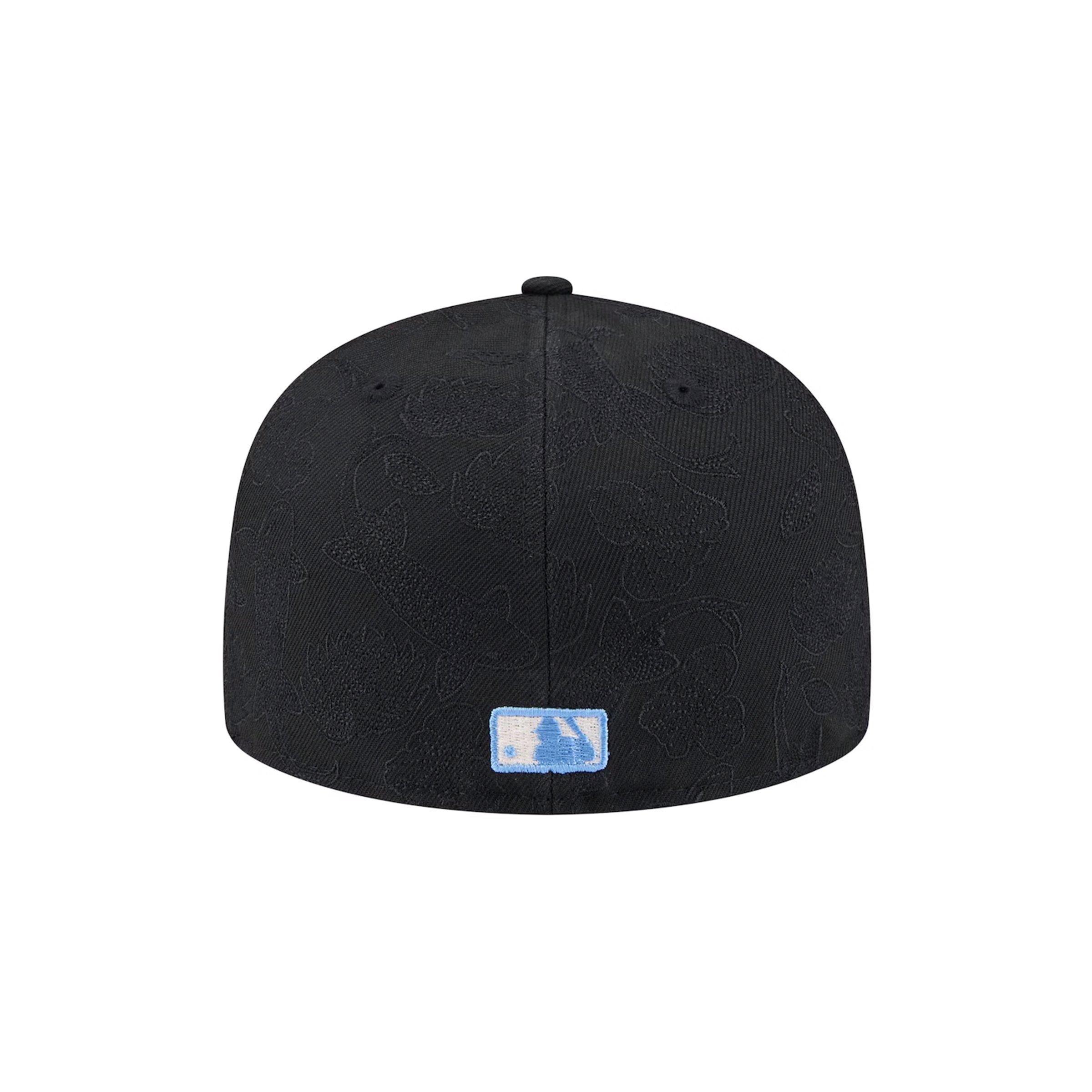 New Era Atlanta Braves Koi Snapback Hat-Black/Blue