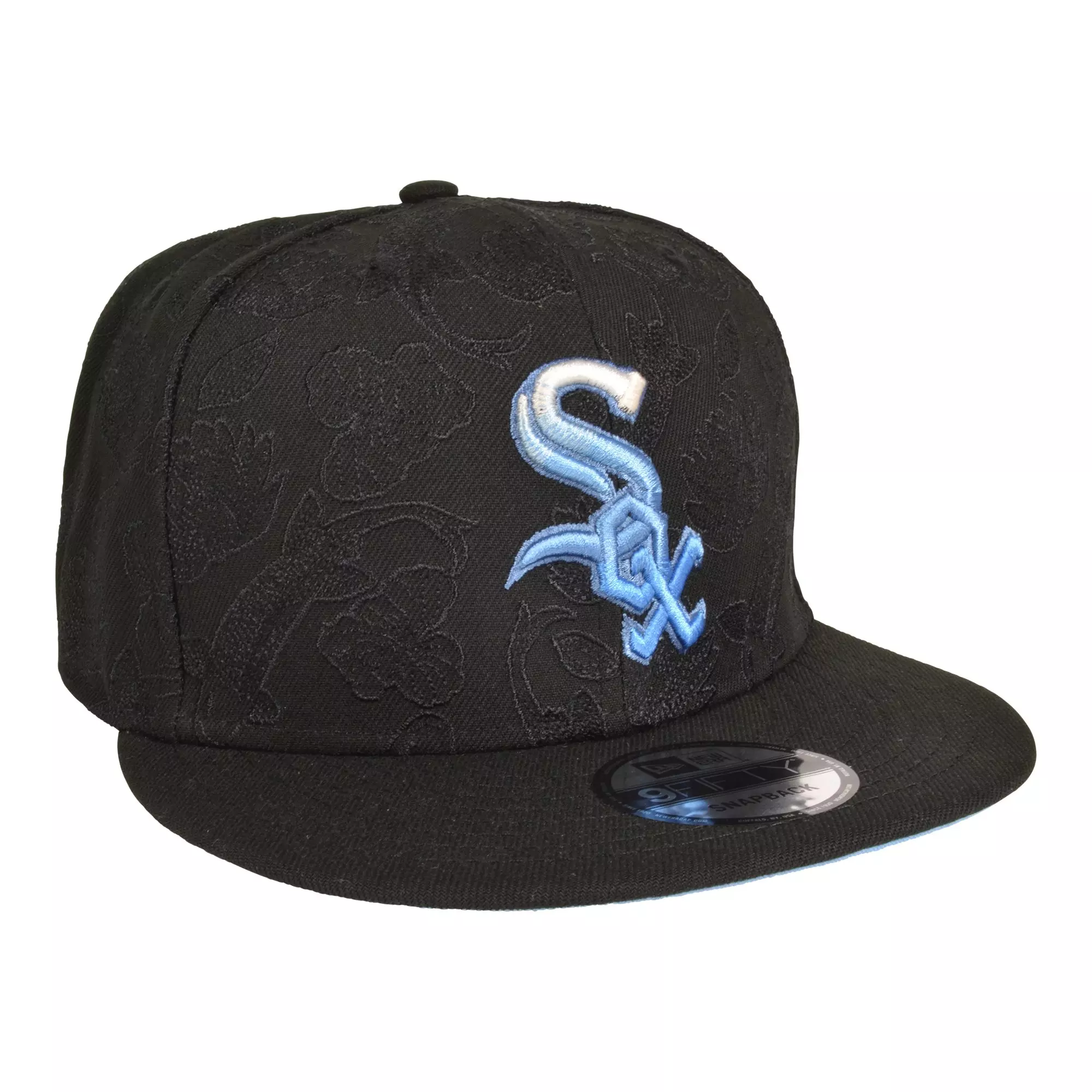 New Era Chicago White Sox Koi Snapback Hat-Black/Blue - BLACK