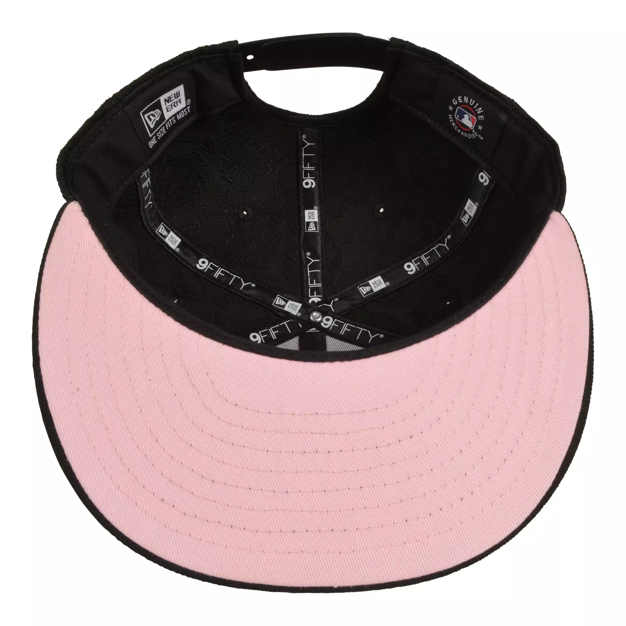 New Era Los Angeles Dodgers Koi Snapback Hat-Black/Pink - BLACK