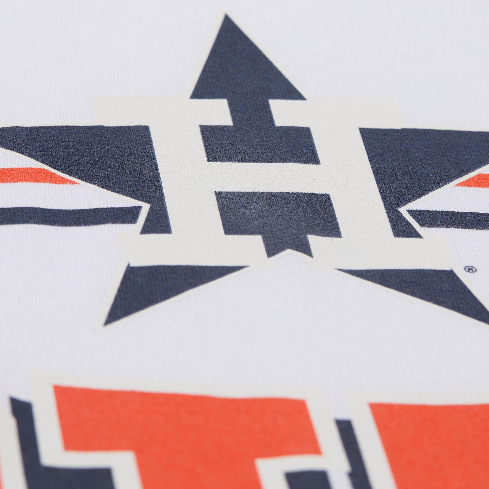Mitchell & Ness Men's Houston Astros Vintage Logo Tee-White - WHITE Thumbnail View 5
