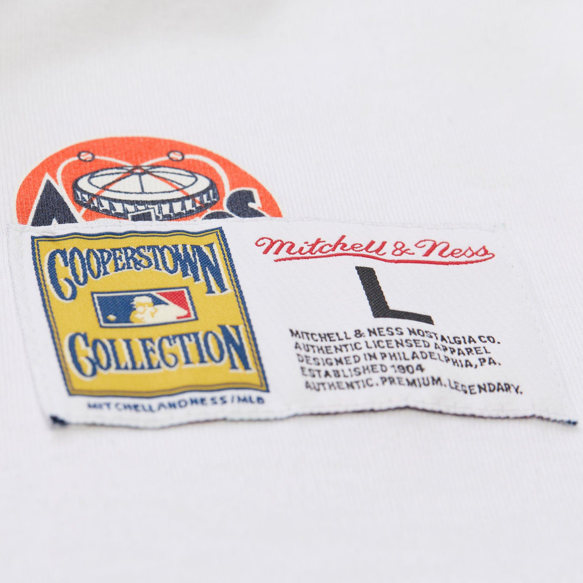 Mitchell & Ness Men's Houston Astros Vintage Logo Tee-White - WHITE Thumbnail View 8