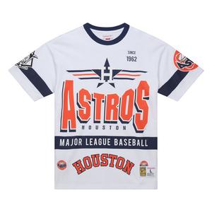 Mitchell & Ness Men's Houston Astros Vintage Logo Tee-White