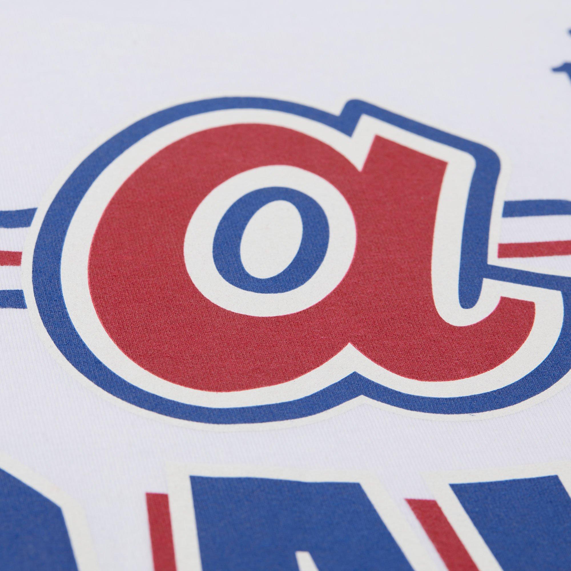 Mitchell & Ness Men's Atlanta Braves Vintage Logo Tee-White - WHITE Thumbnail View 5