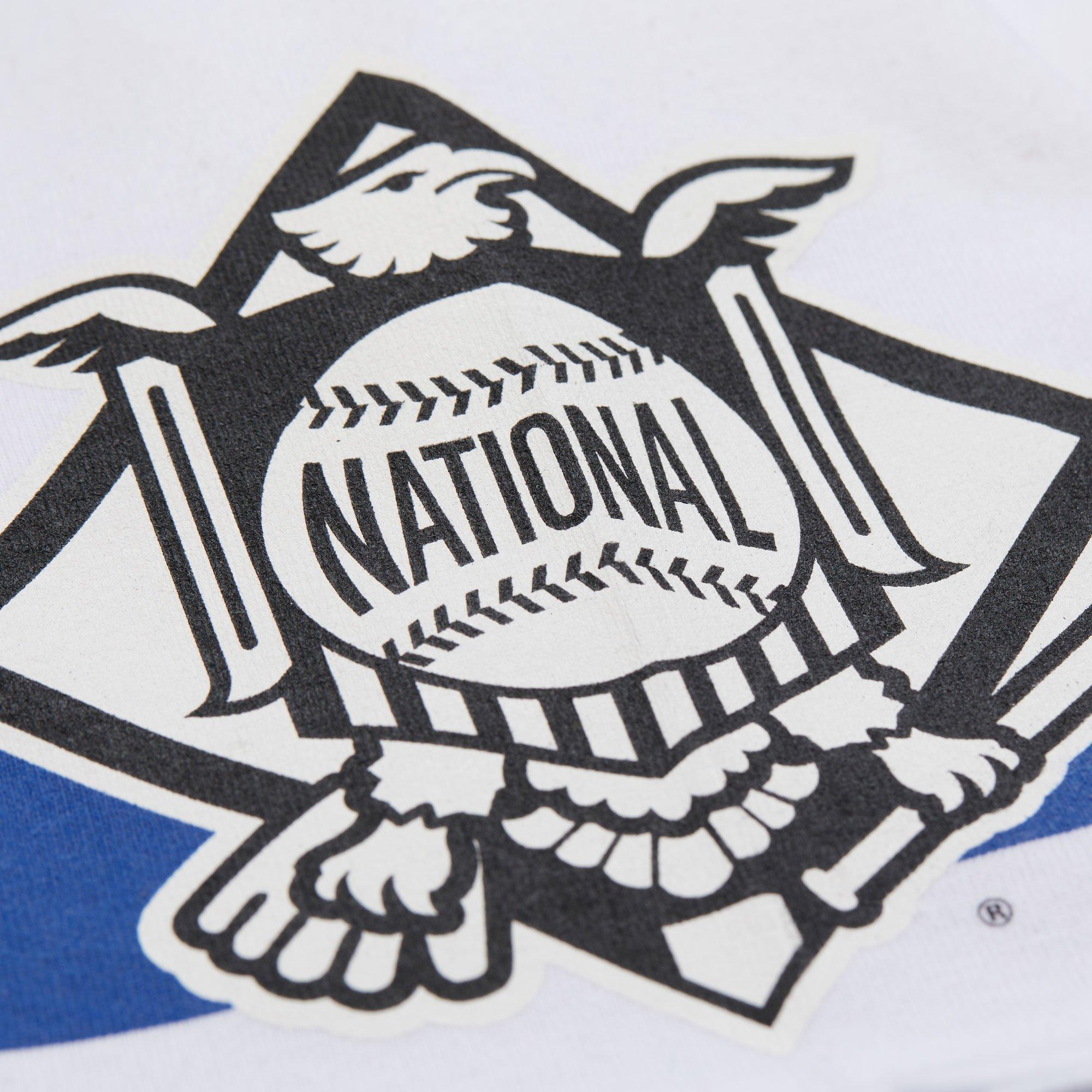 Mitchell & Ness Men's Atlanta Braves Vintage Logo Tee-White - WHITE Thumbnail View 7