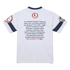 Mitchell & Ness Men's St. Louis Cardinals Vintage Logo Tee-White