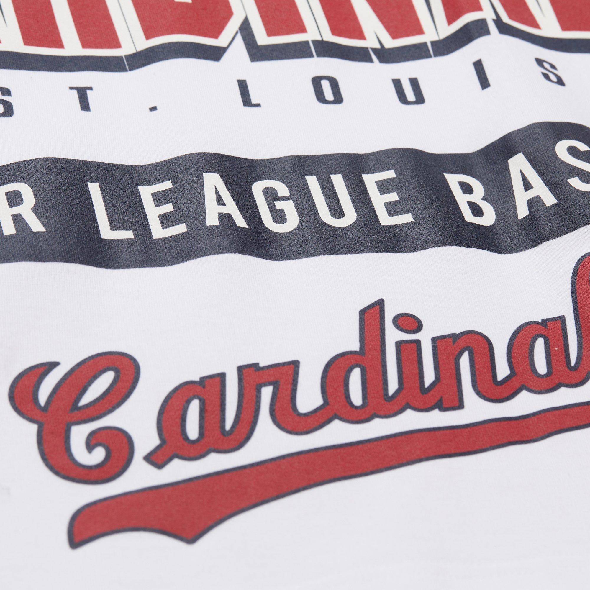 Mitchell & Ness Men's St. Louis Cardinals Vintage Logo Tee-White - WHITE Thumbnail View 7