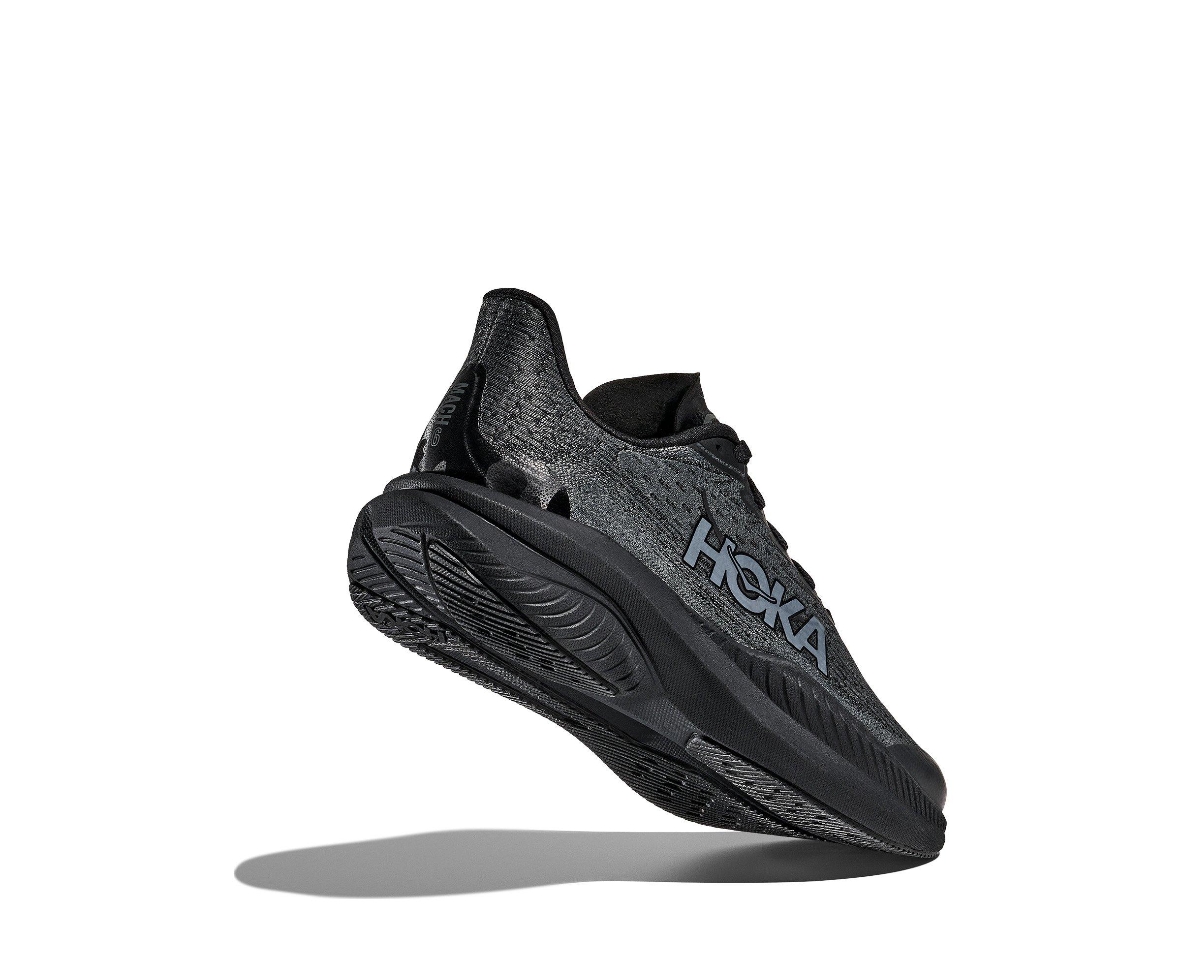 Hoka Mach 6 Grade School Kids' "Black/Black" Running Shoe