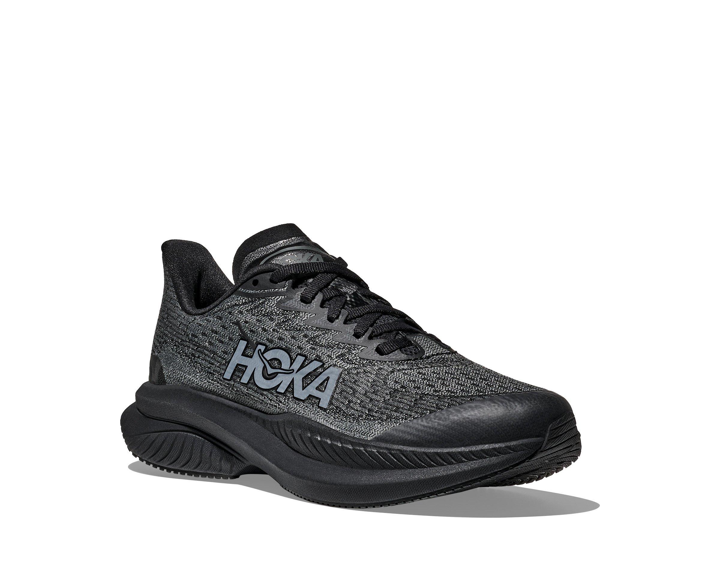 Hoka Mach 6 Grade School Kids' "Black/Black" Running Shoe