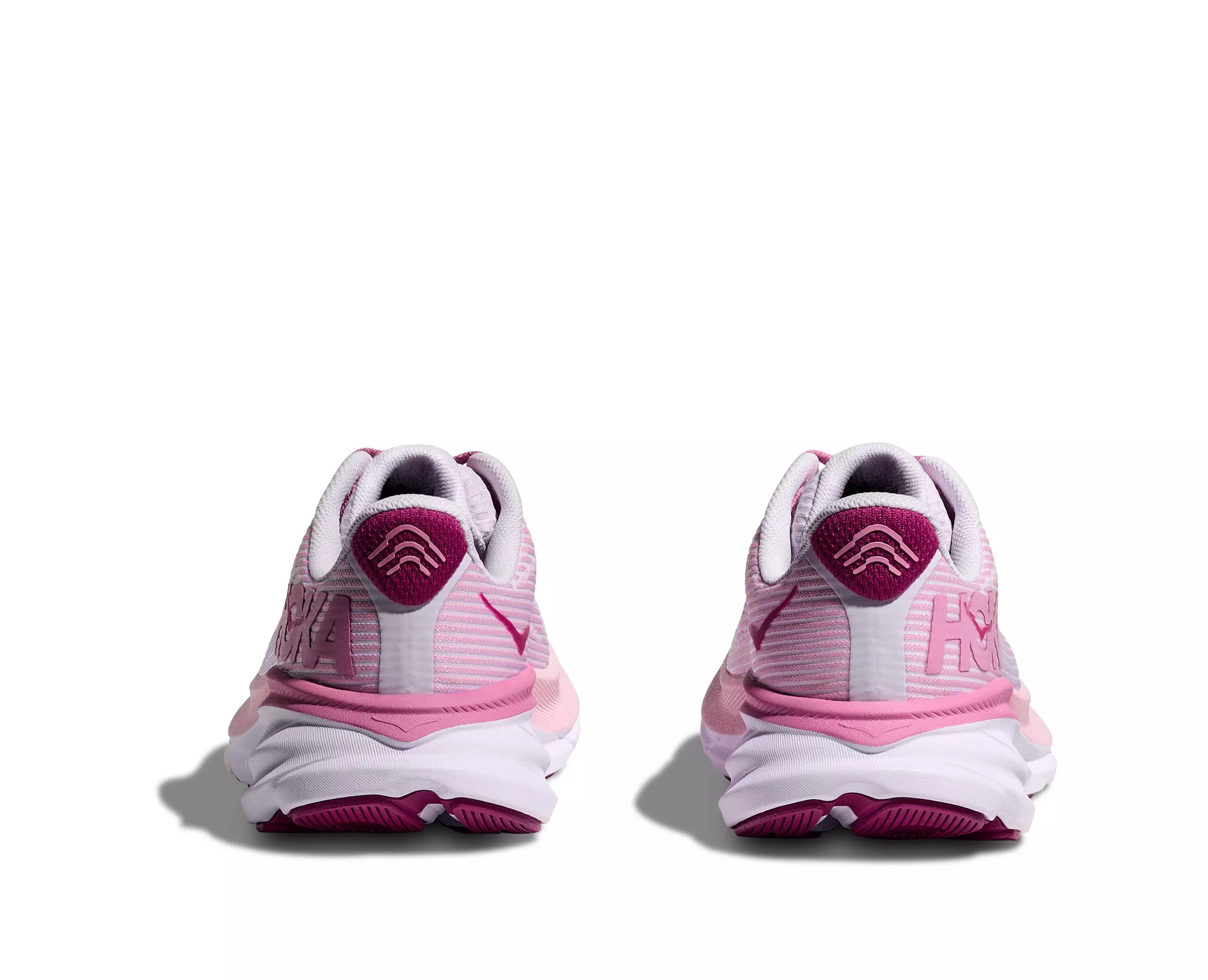 Hoka Clifton 9 "Starlight Glow" Grade School Girls' Running Shoe - PINK/PURPLE