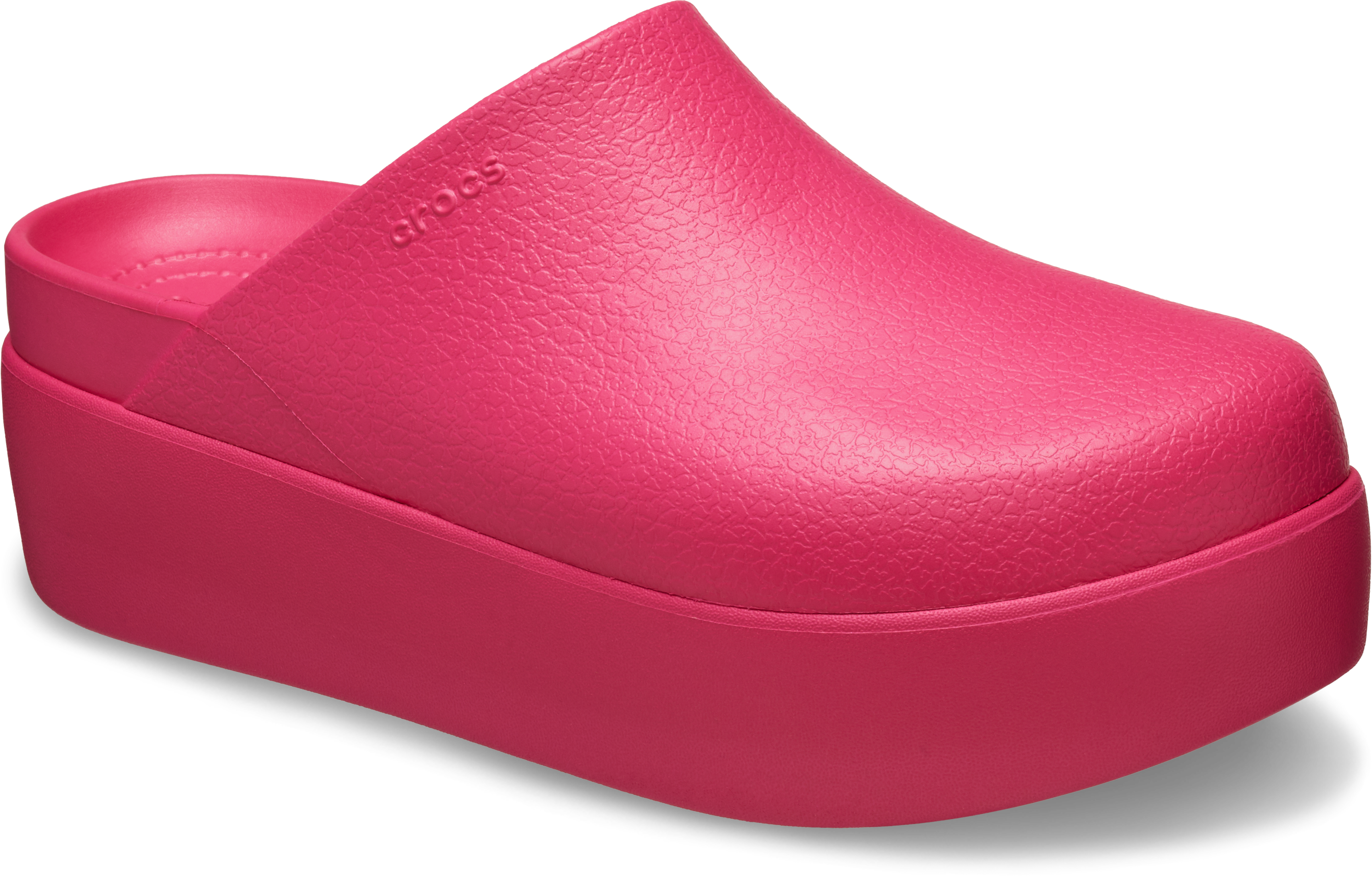 Crocs Dylan Platform "Dragon Fruit" Women's Clog - PINK Thumbnail View 4
