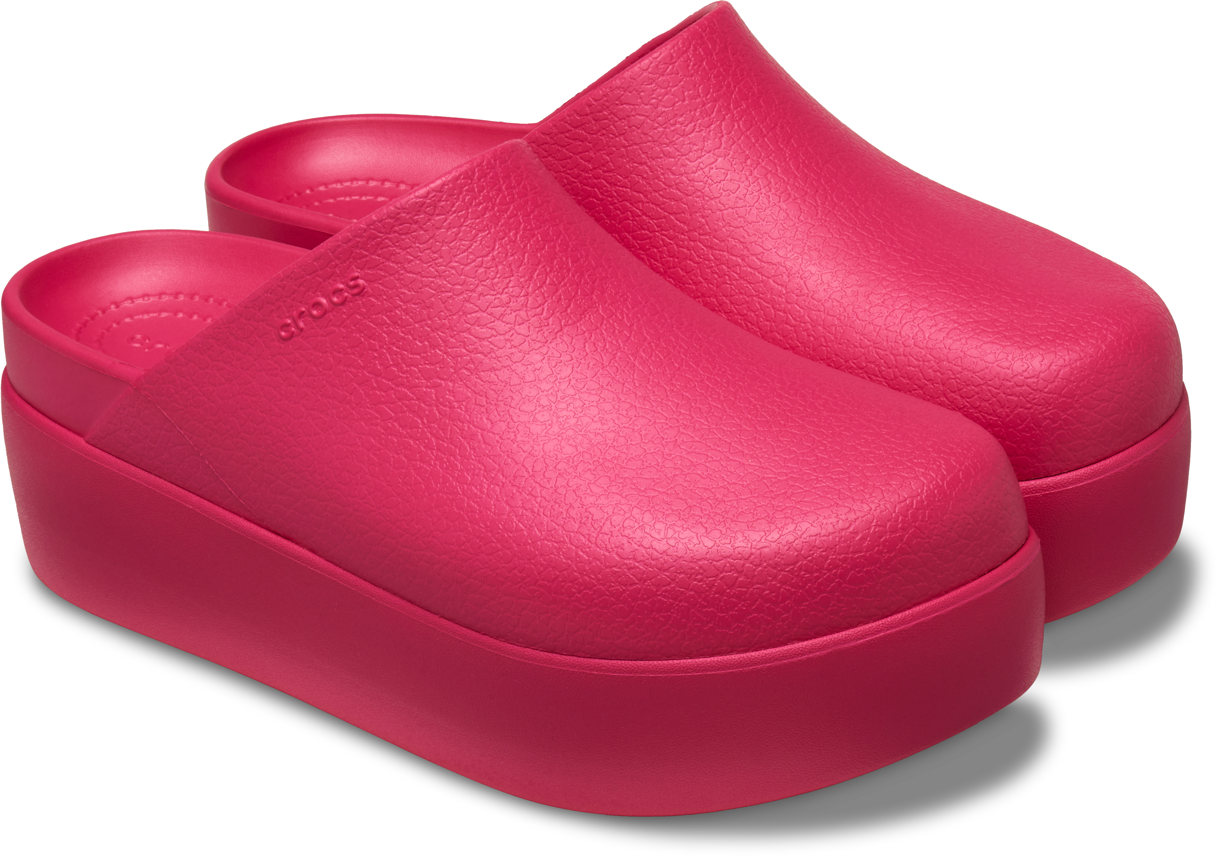 Crocs Dylan Platform "Dragon Fruit" Women's Clog - PINK Thumbnail View 5