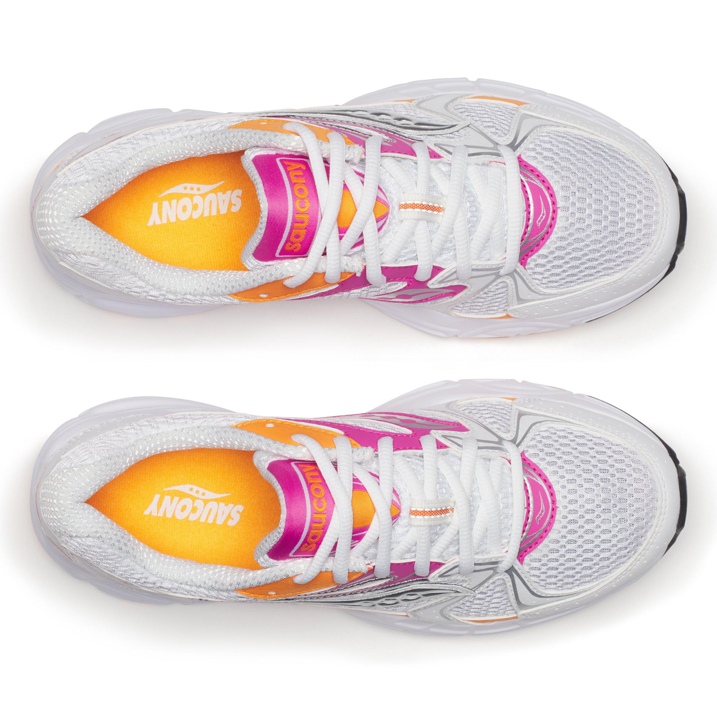 Saucony Ride Millennium "White/Pink/Orange" Unisex Shoe - WHITE/MULTI Thumbnail View 5