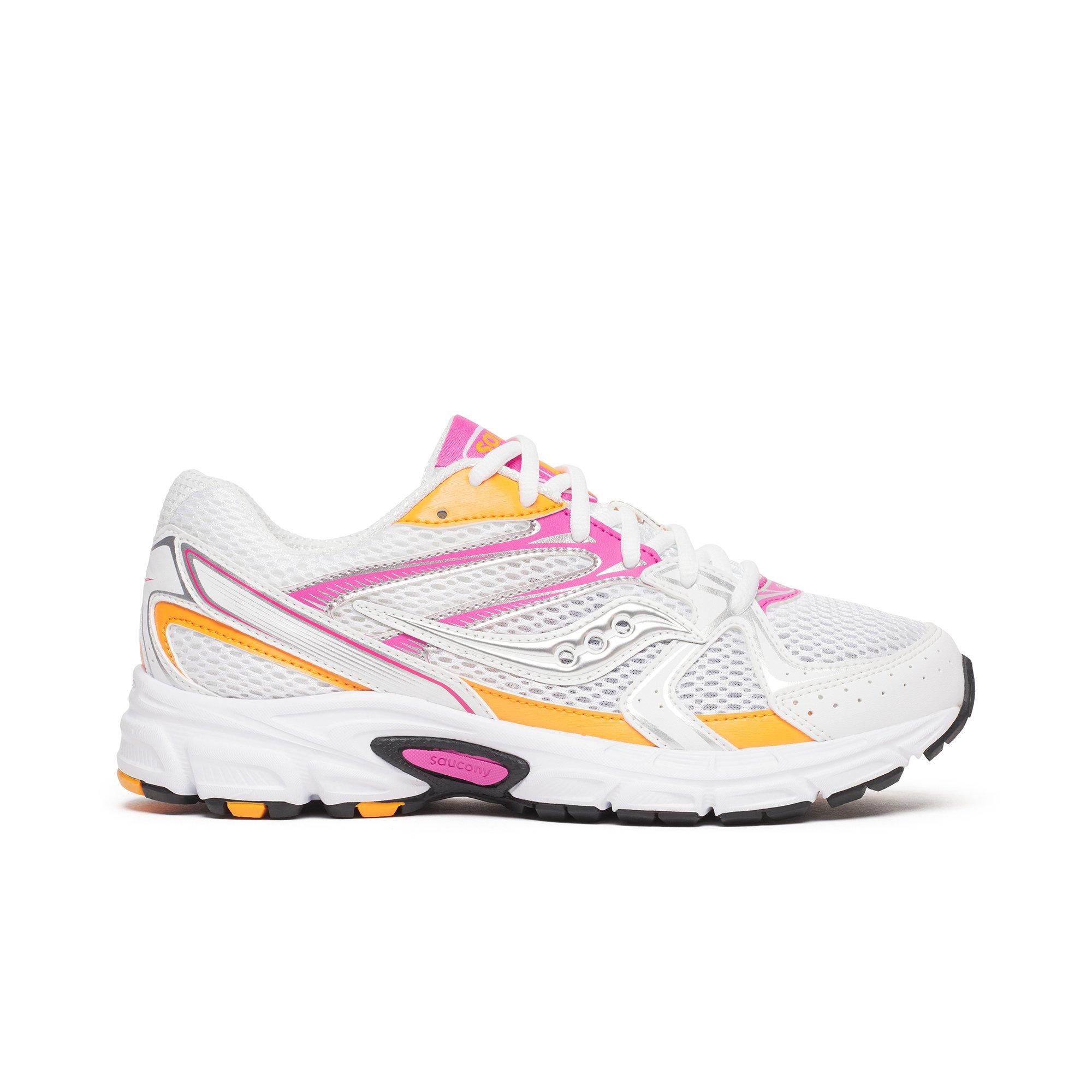 Saucony Ride Millennium Unisex Running Shoes - White/Pink/Orange