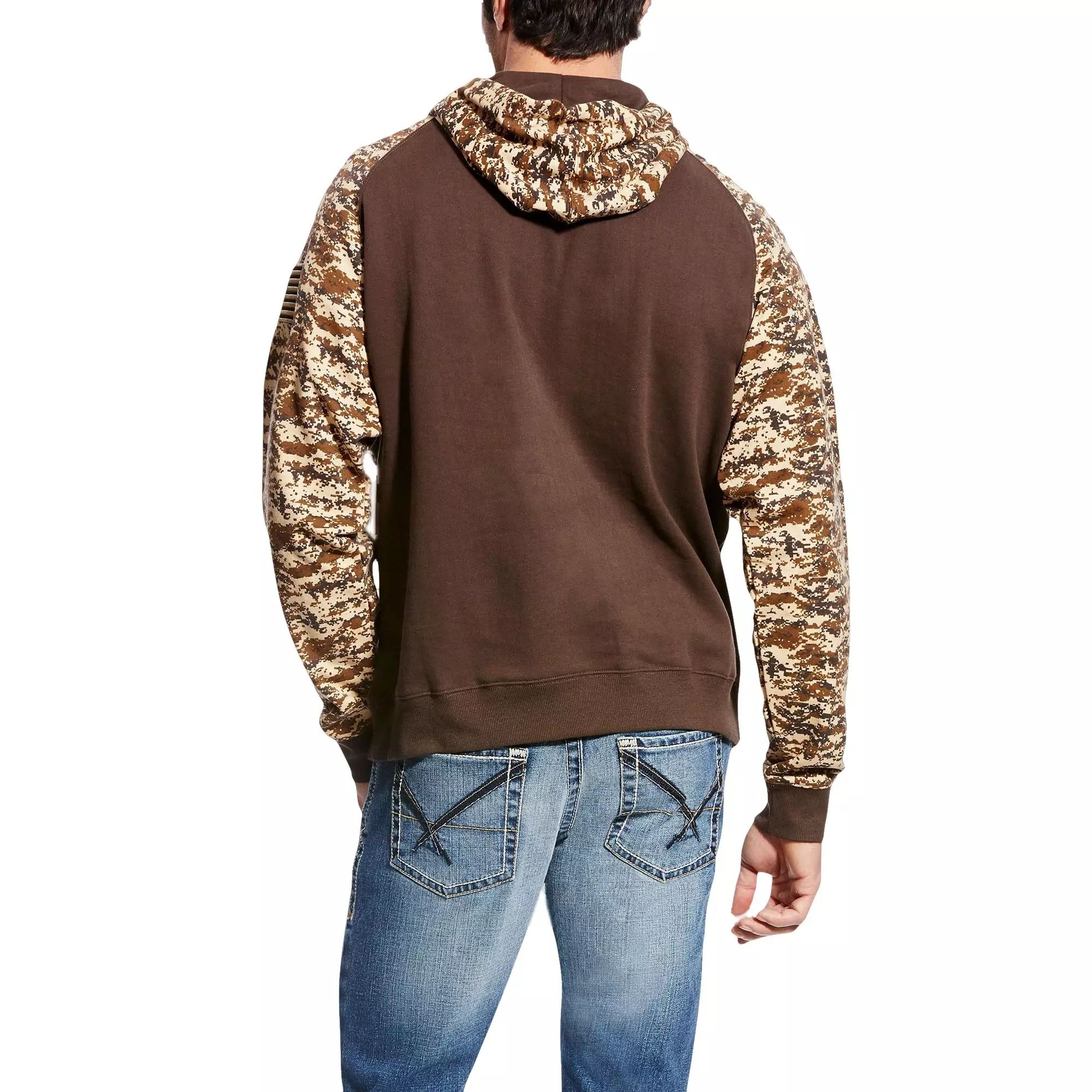 Ariat Men's Patriot Hoodie - Digi Camo - BROWN