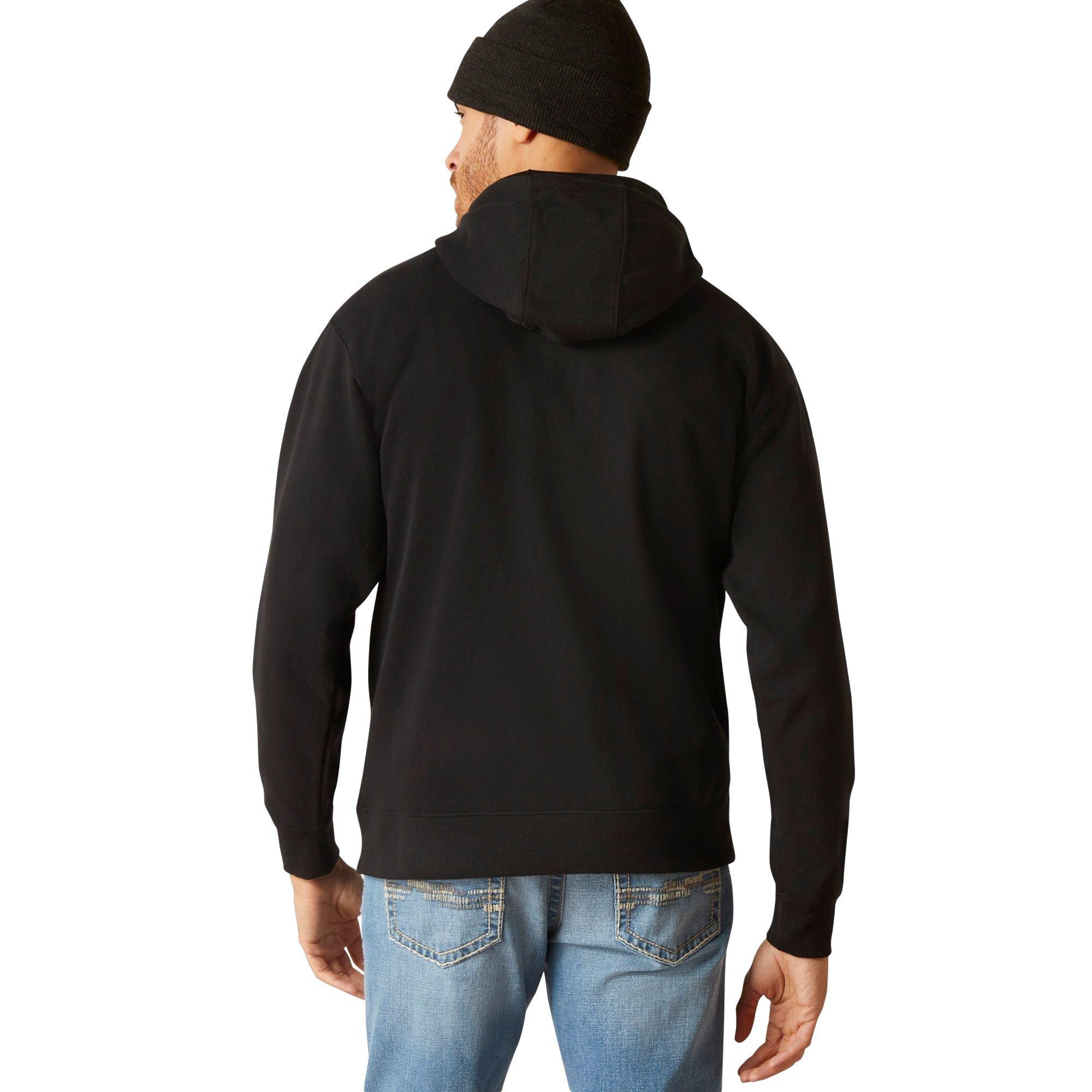 Ariat Men's Mexico Hoodie - Black - BLACK Thumbnail View 2
