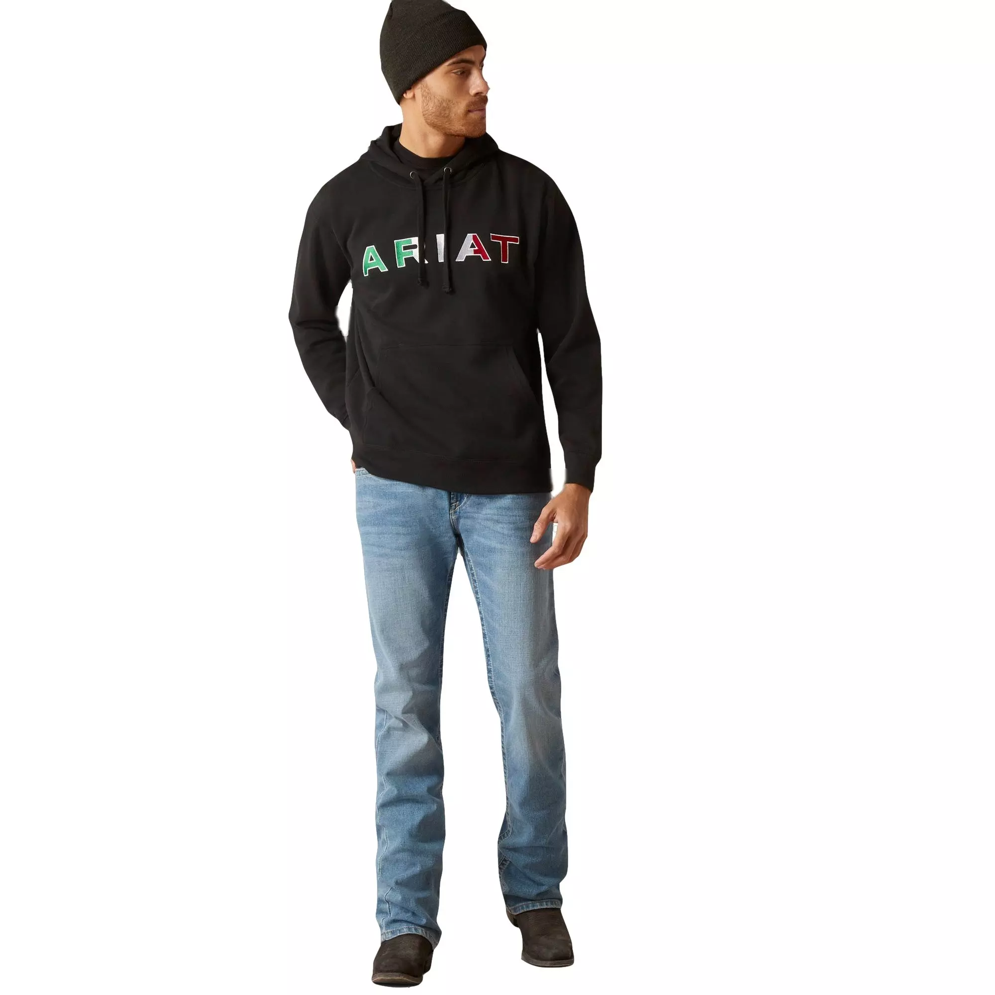 Ariat Men's Mexico Hoodie - Black - BLACK