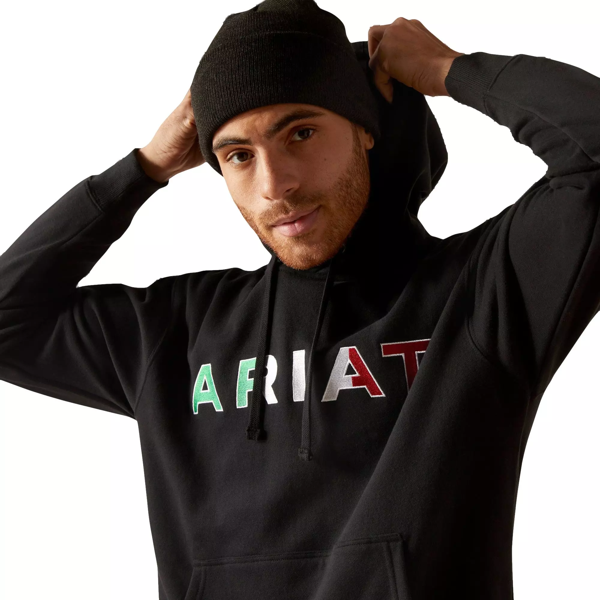 Ariat Men's Mexico Hoodie - Black - BLACK