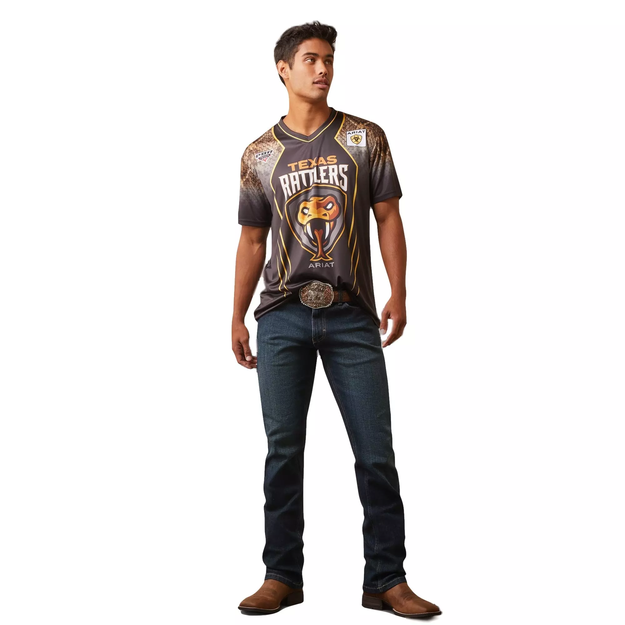 Ariat Men's Rattlers Fan Jersey - BLACK