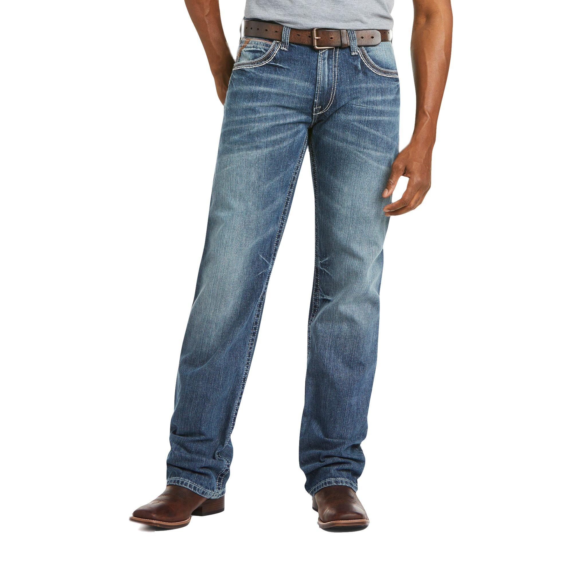 Ariat Men's M4 Coltrane Durango Relaxed Fit Jeans - BLUE Thumbnail View 1