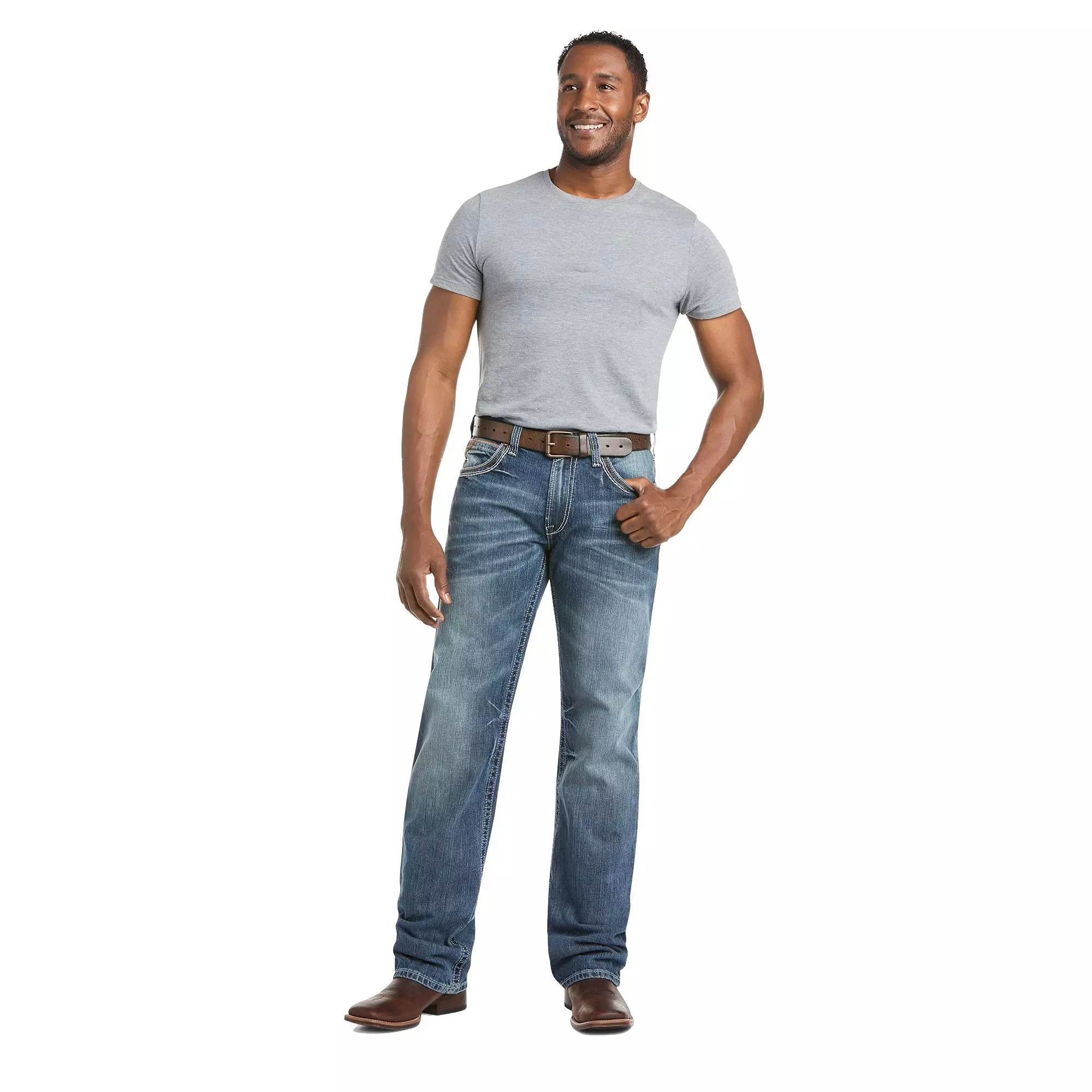Ariat Men's M4 Coltrane Durango Relaxed Fit Jeans - BLUE
