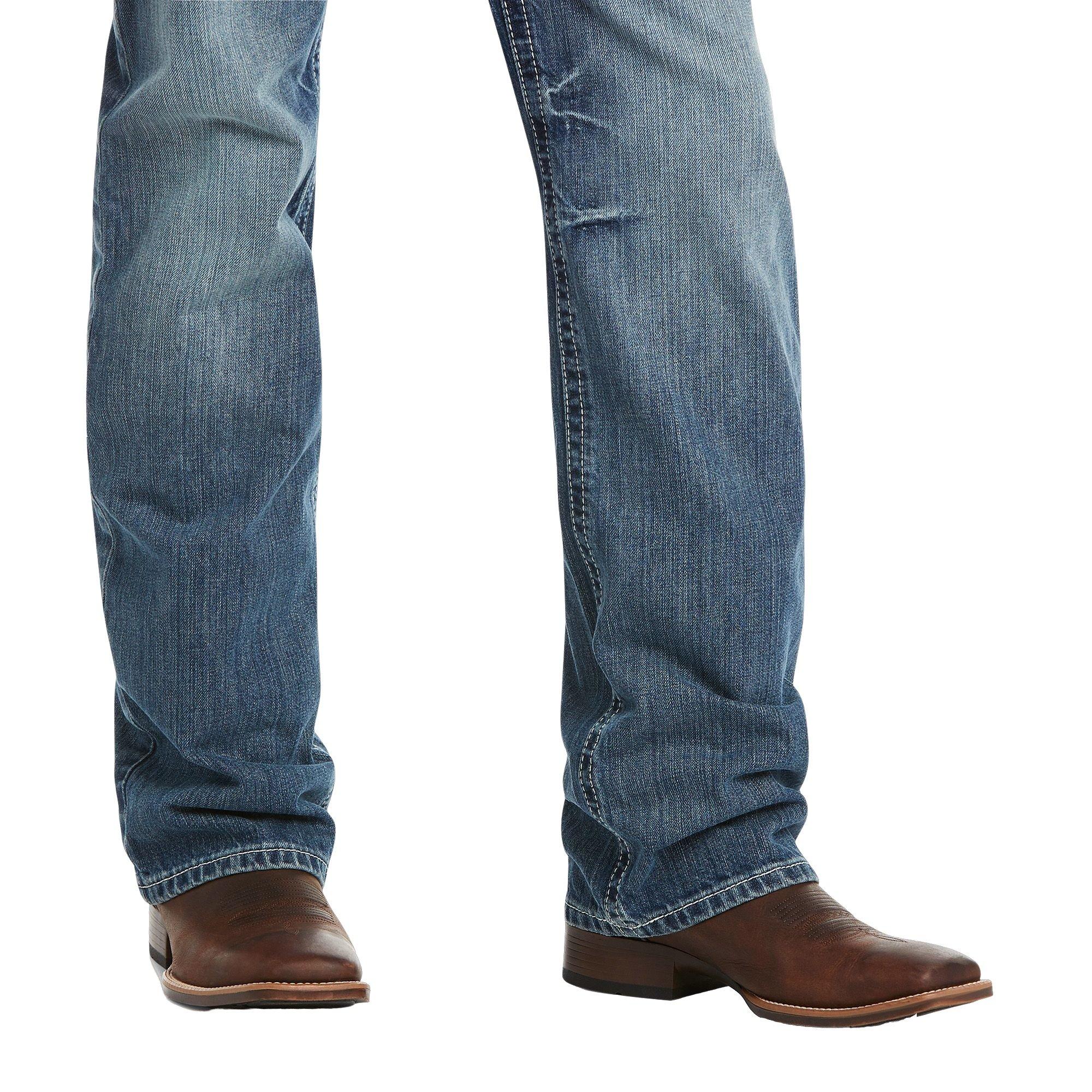 Ariat Men's M4 Coltrane Durango Relaxed Fit Jeans - BLUE Thumbnail View 4